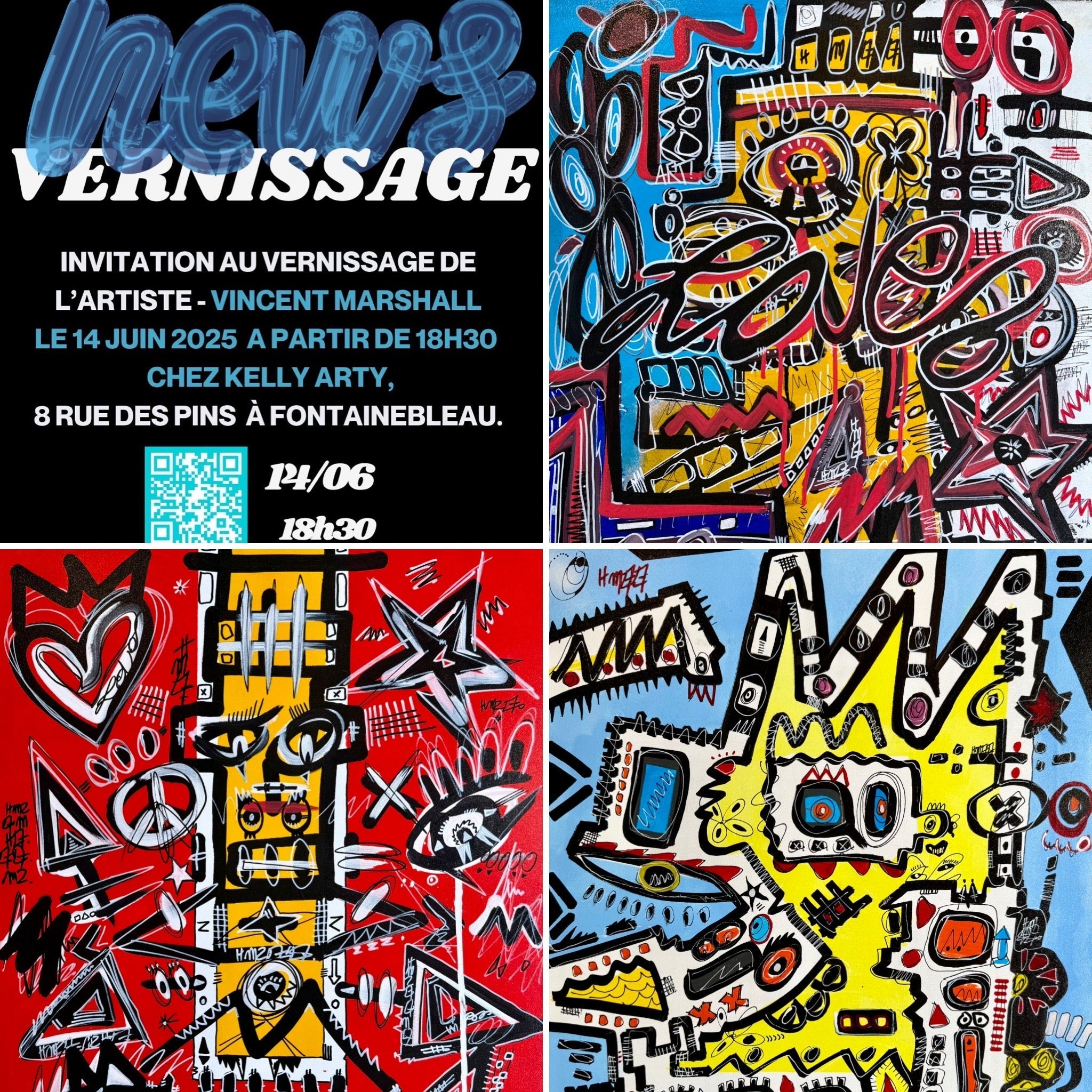 Invitation soirée vernissage et NEWS