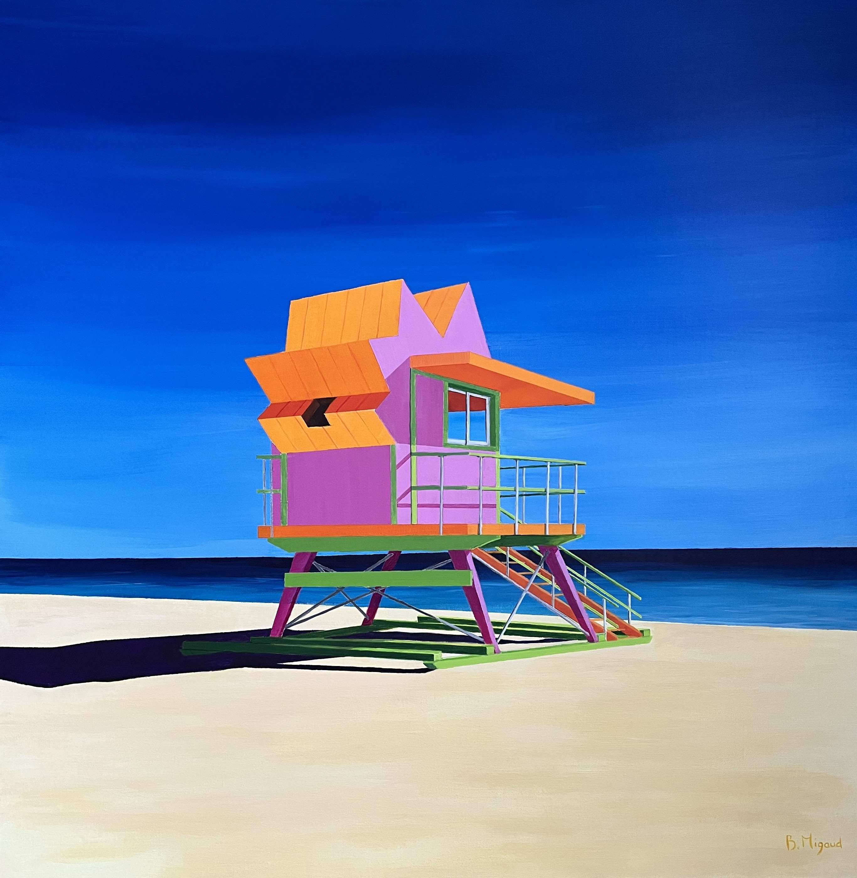 Béatrice Migaud - Cabane Miami orange