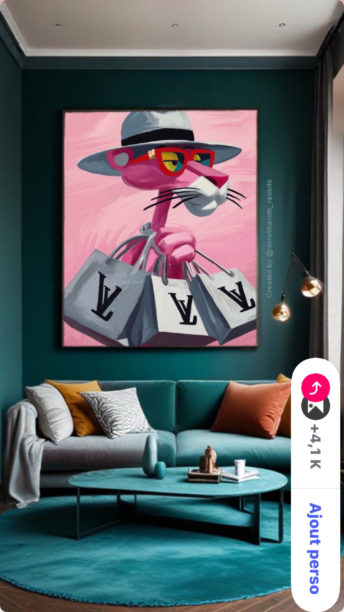 Giovanna Gil Alves - La panthère rose et LV