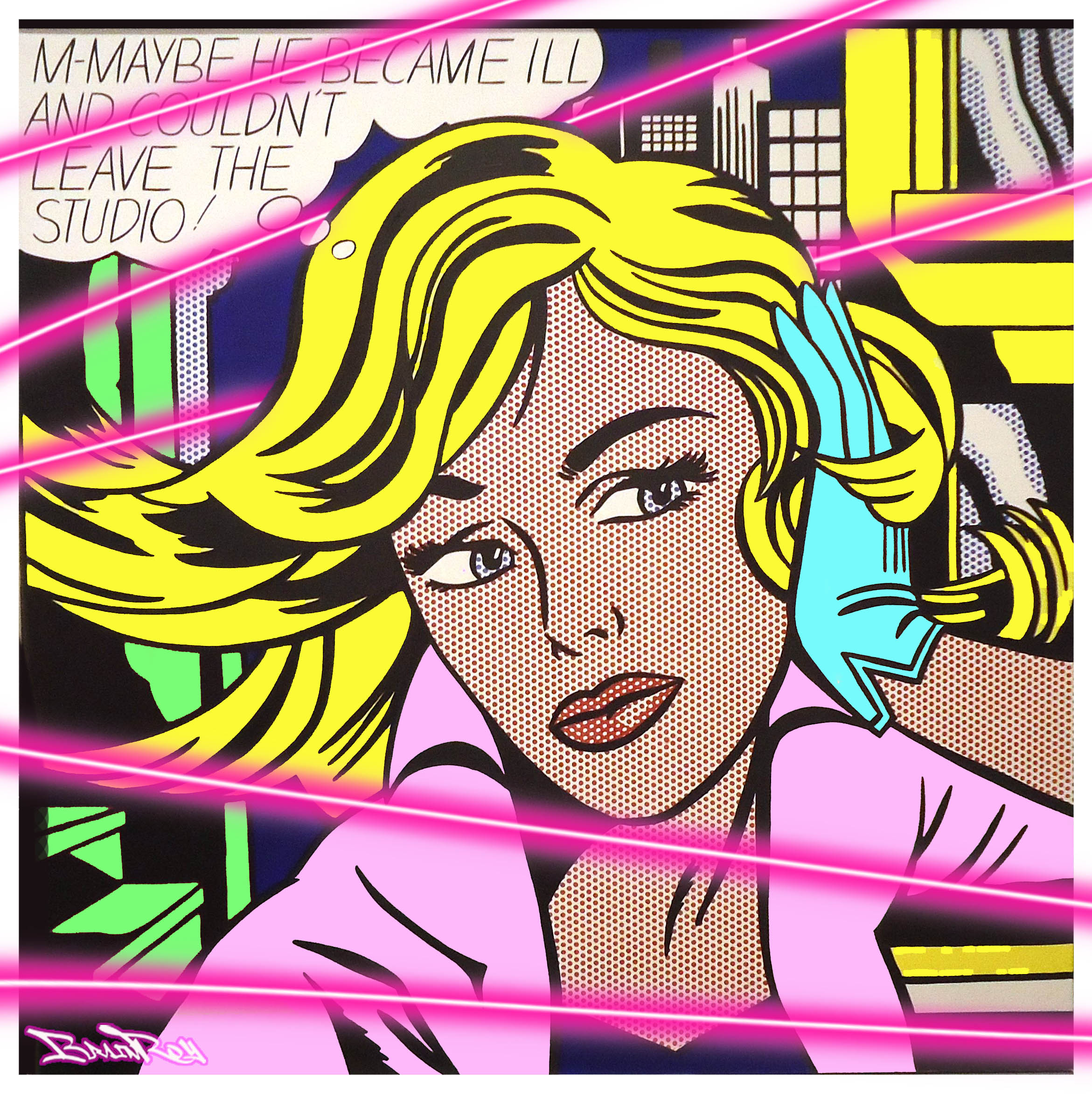 Brain Roy Lichtenstein Néon