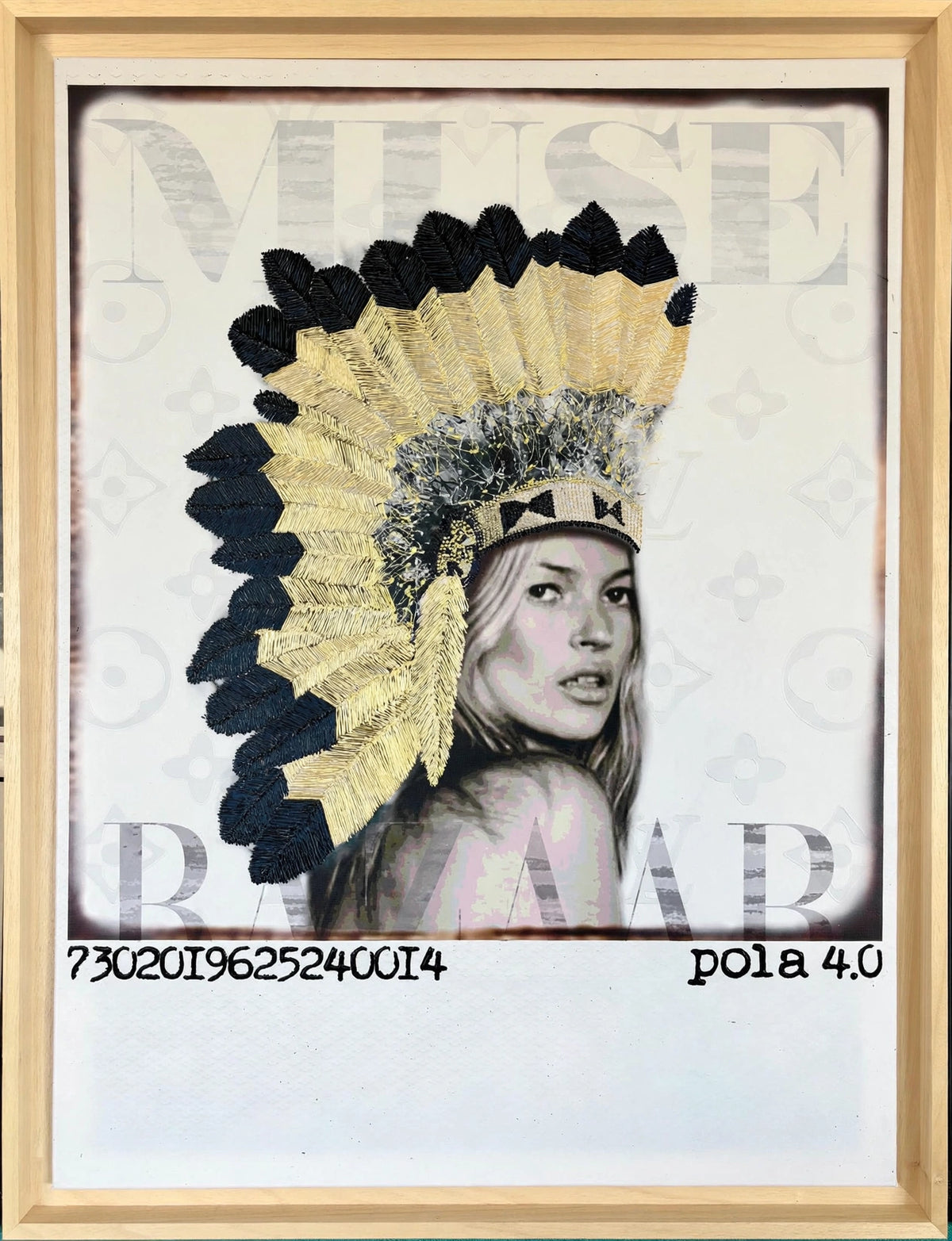 Pola 4.0 Toile Bazaar Kate Moss Coiffe amérindienne