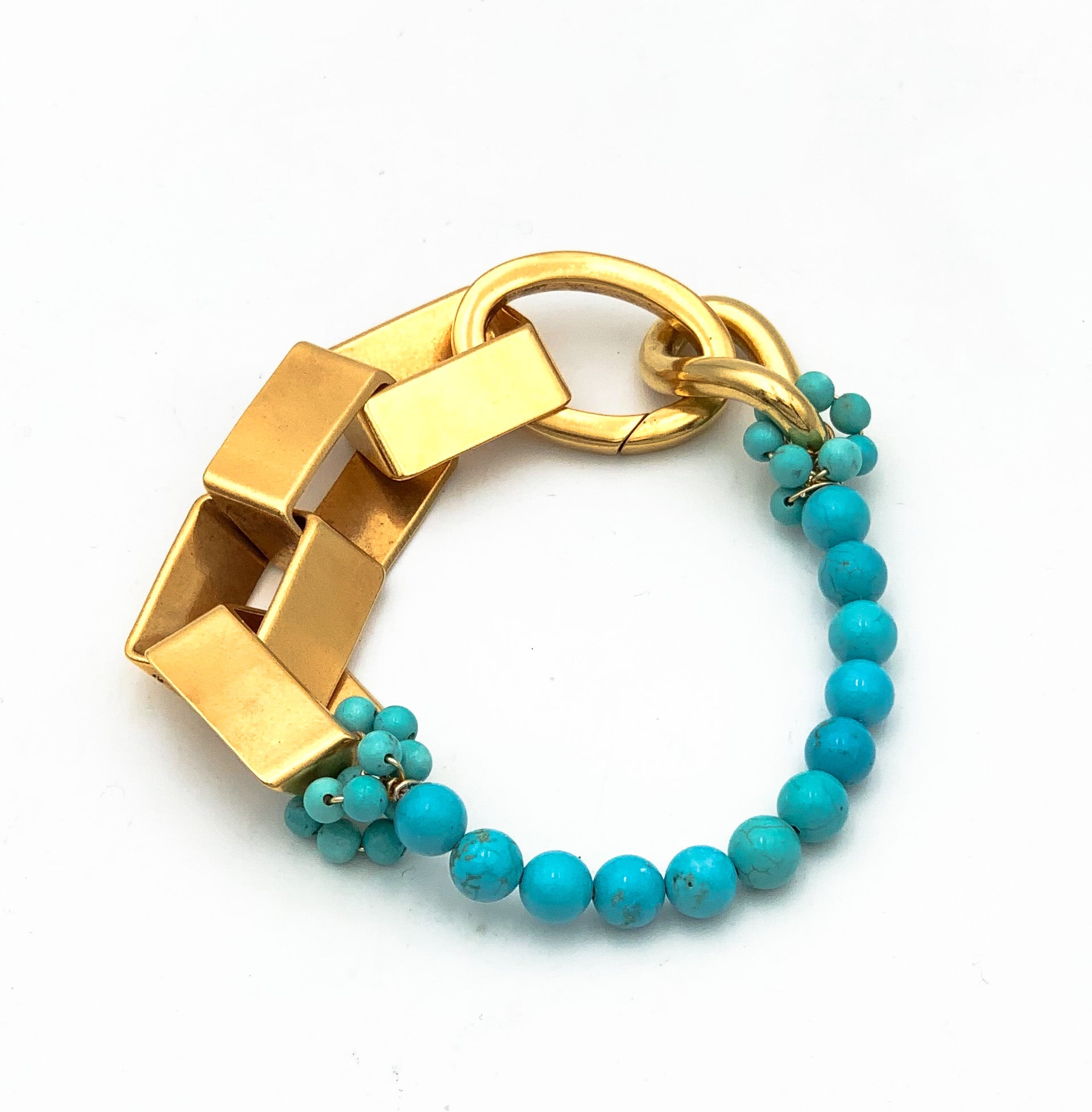 Perrine Taverniti Bracelet Drouot Doré Turquoise