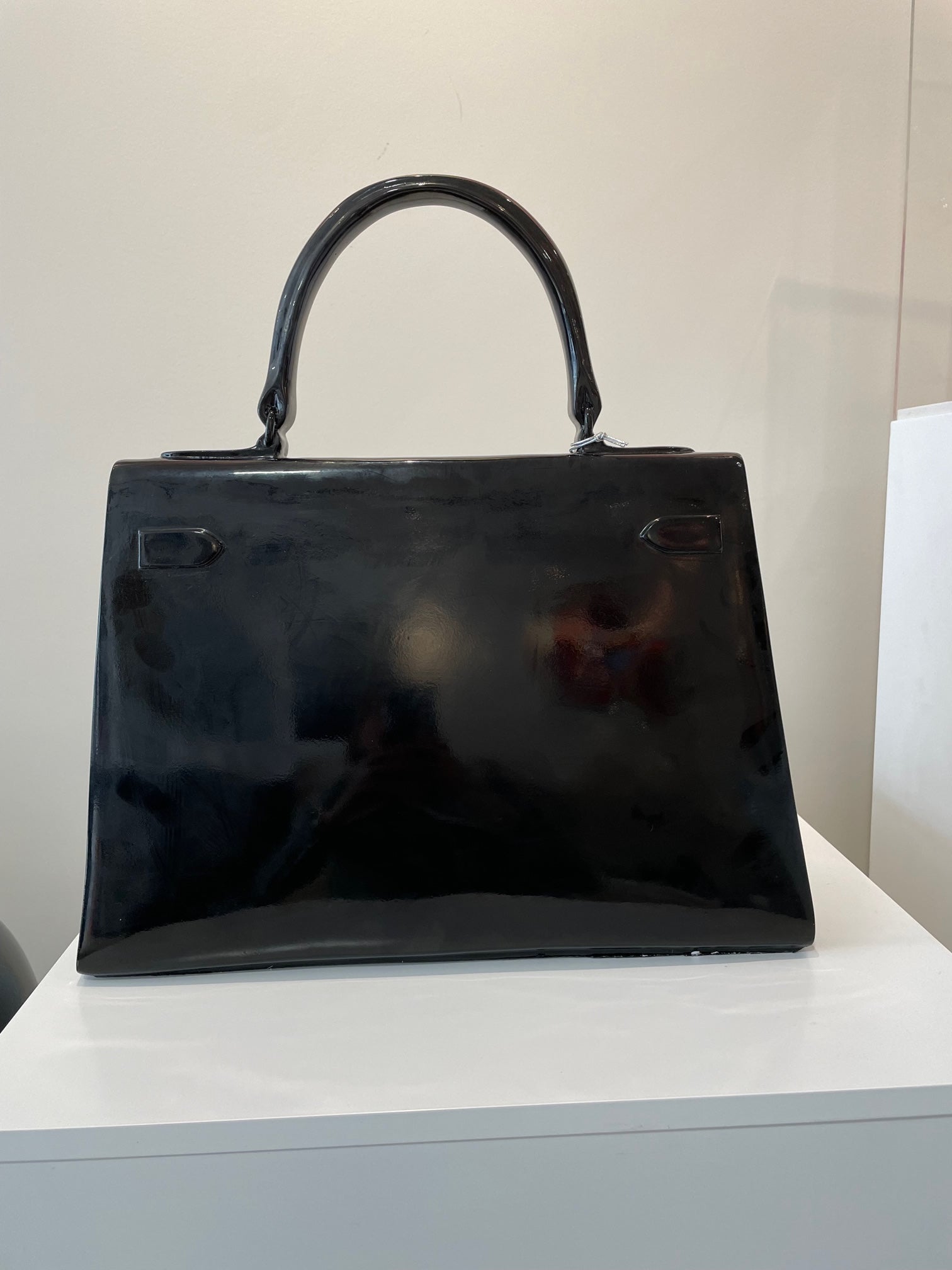 Starsdeco - Sac Kelly noir brillant, by Tessi