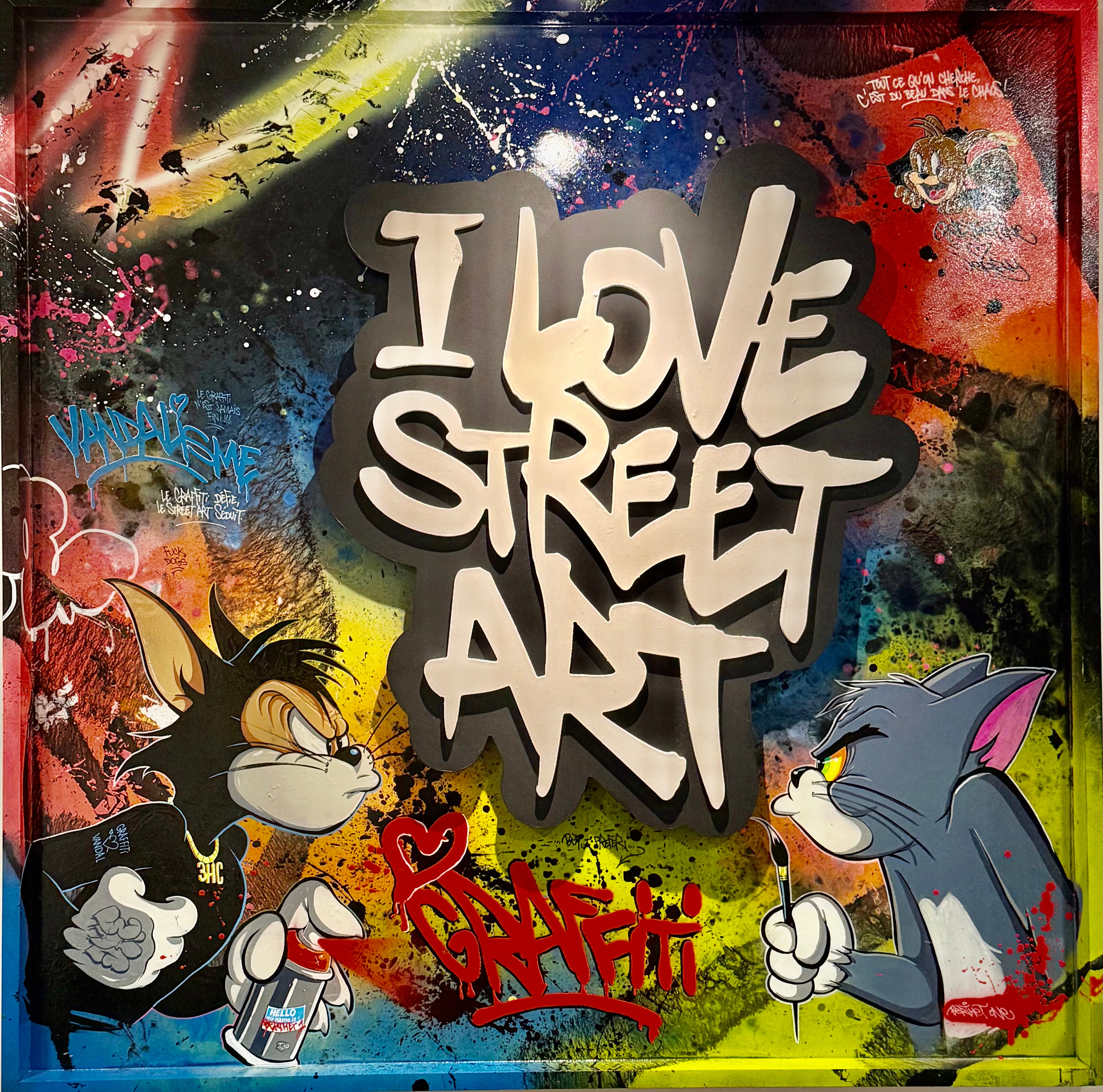 BERTHET ONE - Tom et Jerry Graffiti VS Street Art