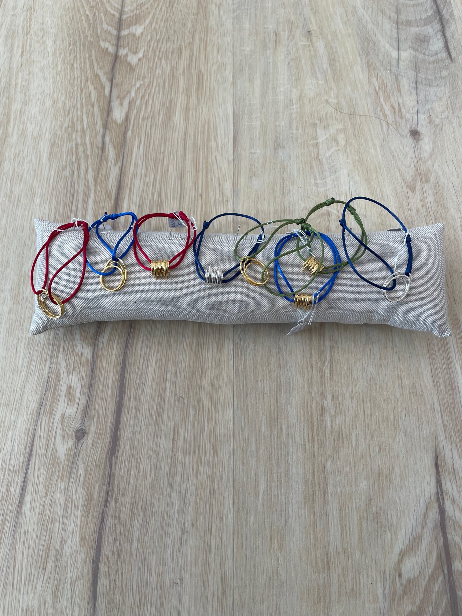OKS - Bracelet Cordon NAMI Argent Massif