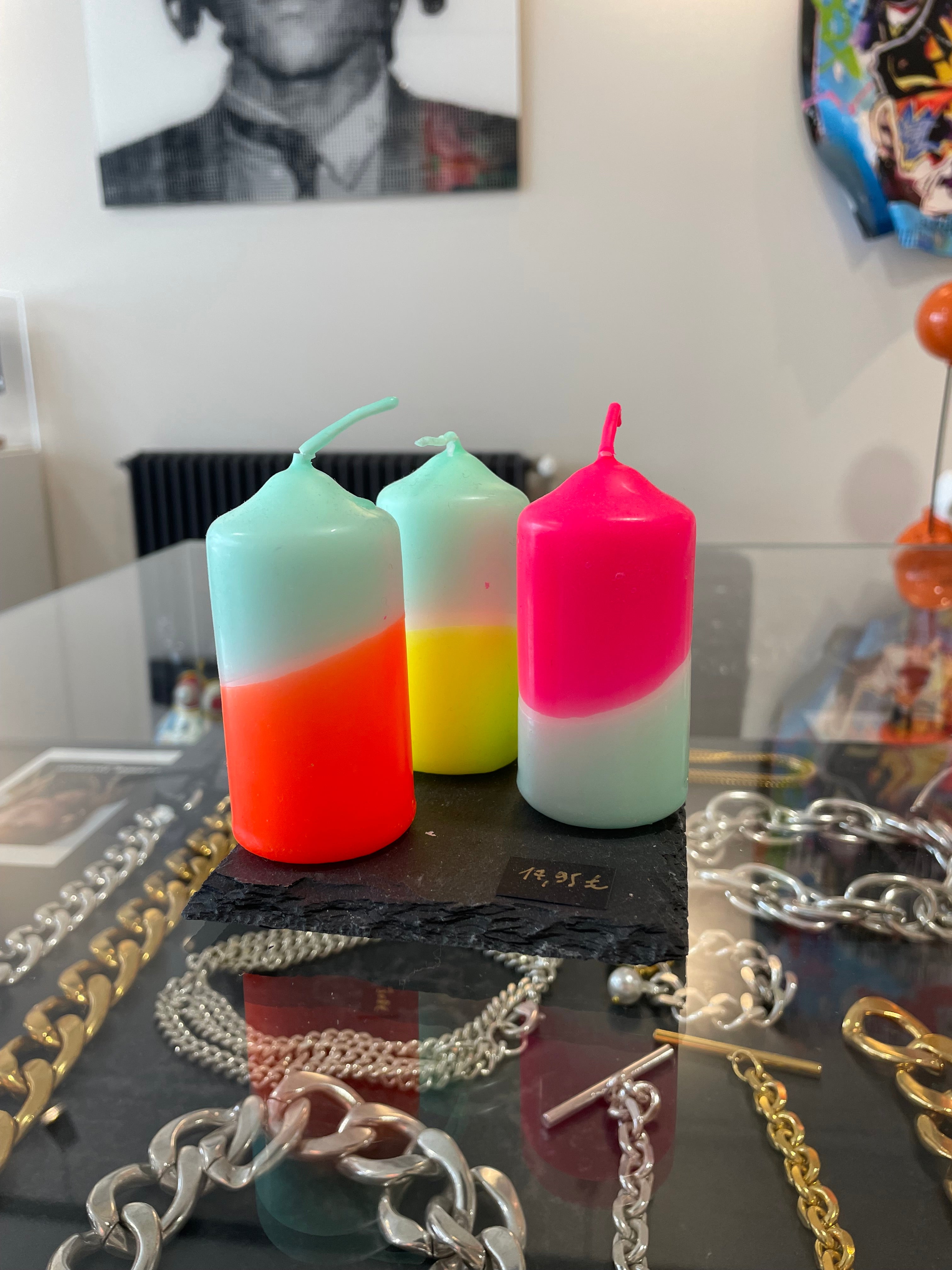 Pink Stories Dip Dye Néon Gouttes arc-en-ciel