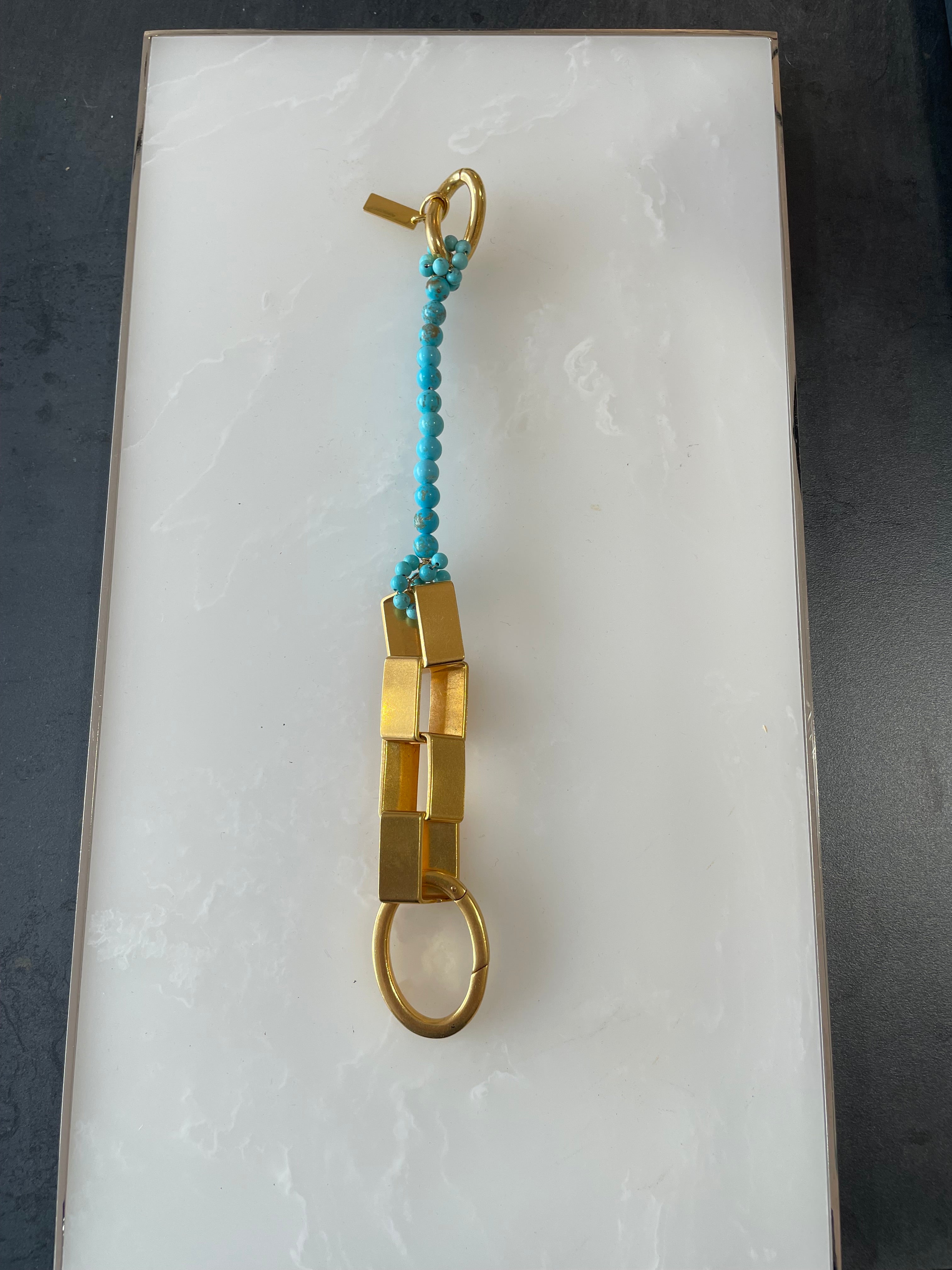 Perrine Taverniti Bracelet Drouot Doré Turquoise