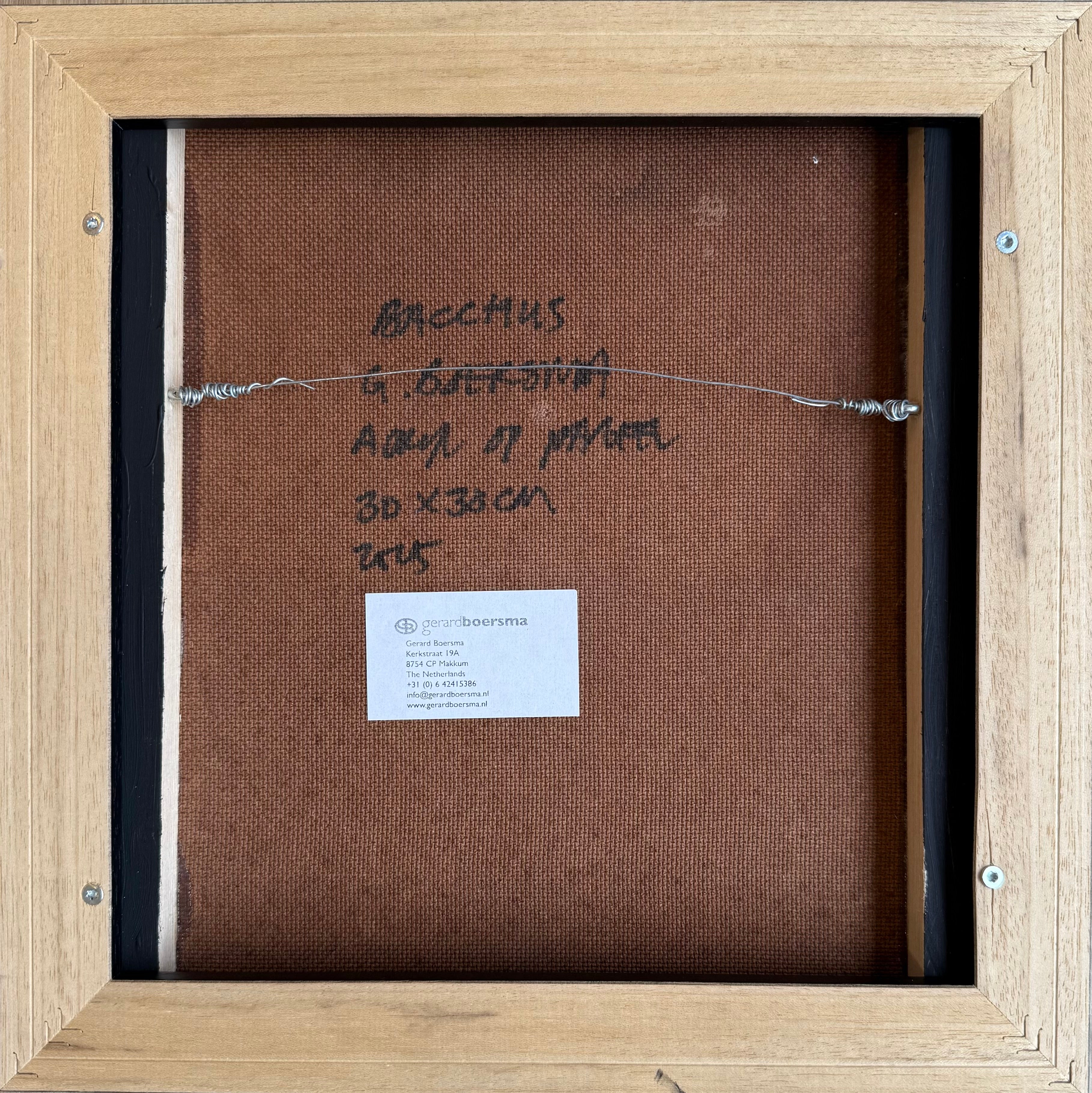 Gérard Boersma Femme regardant un tableau de CY Twombly