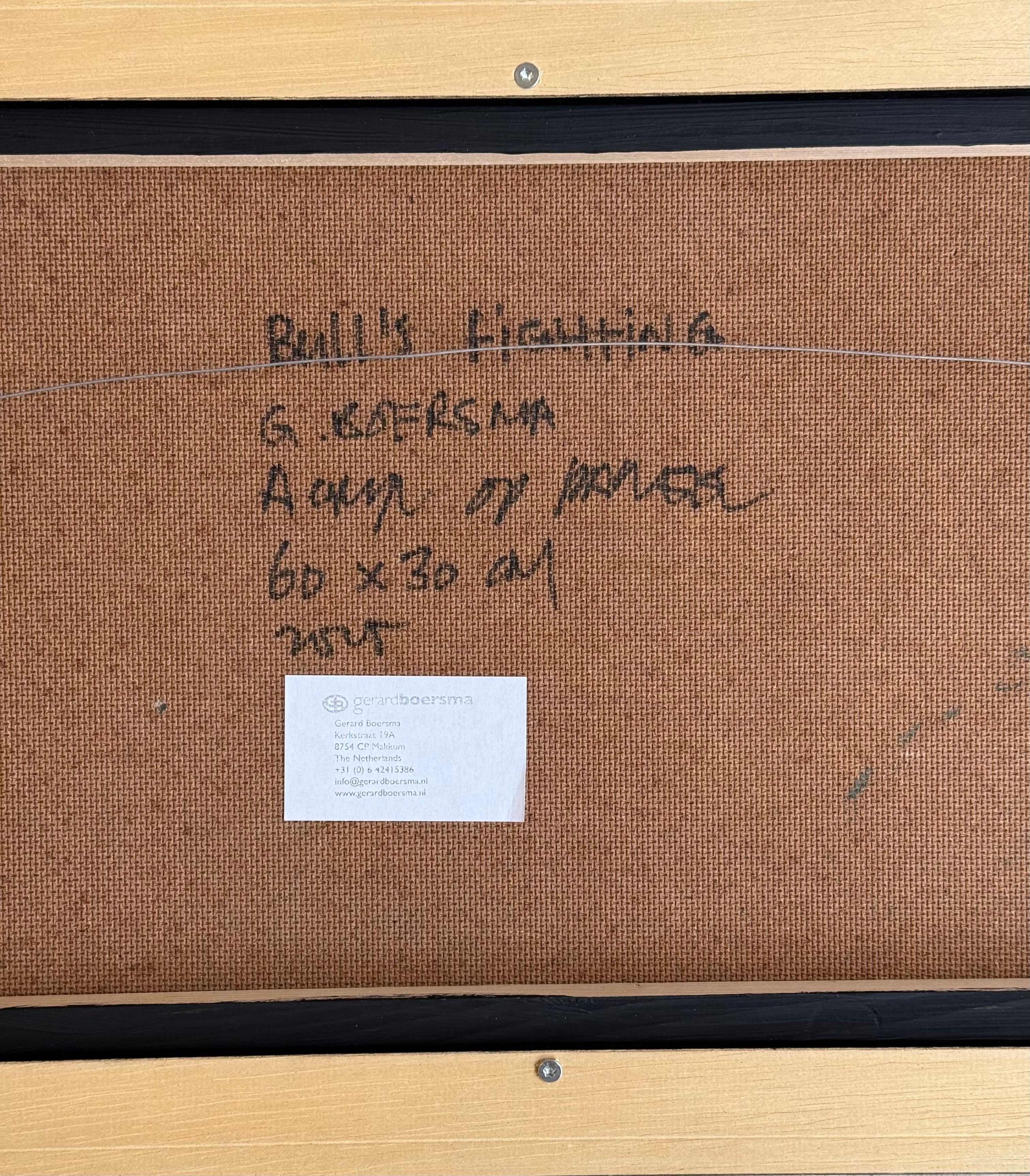 Gérard Boersma Une femme devant un tableau de Franz Marc