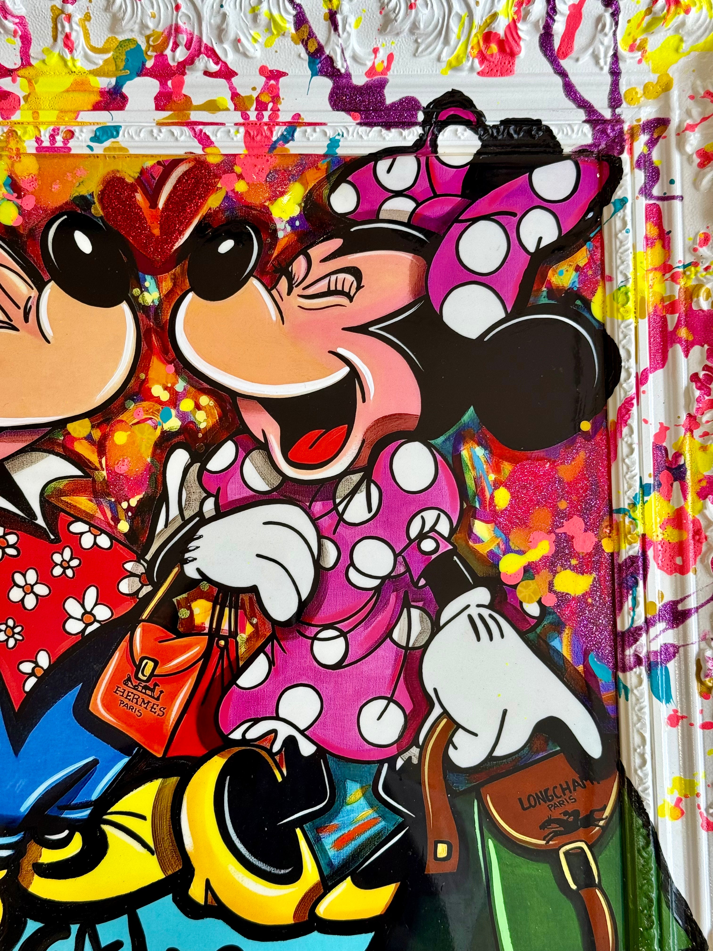 Eddy Vitalone Life is Champagne & shopping Mickey Minnie