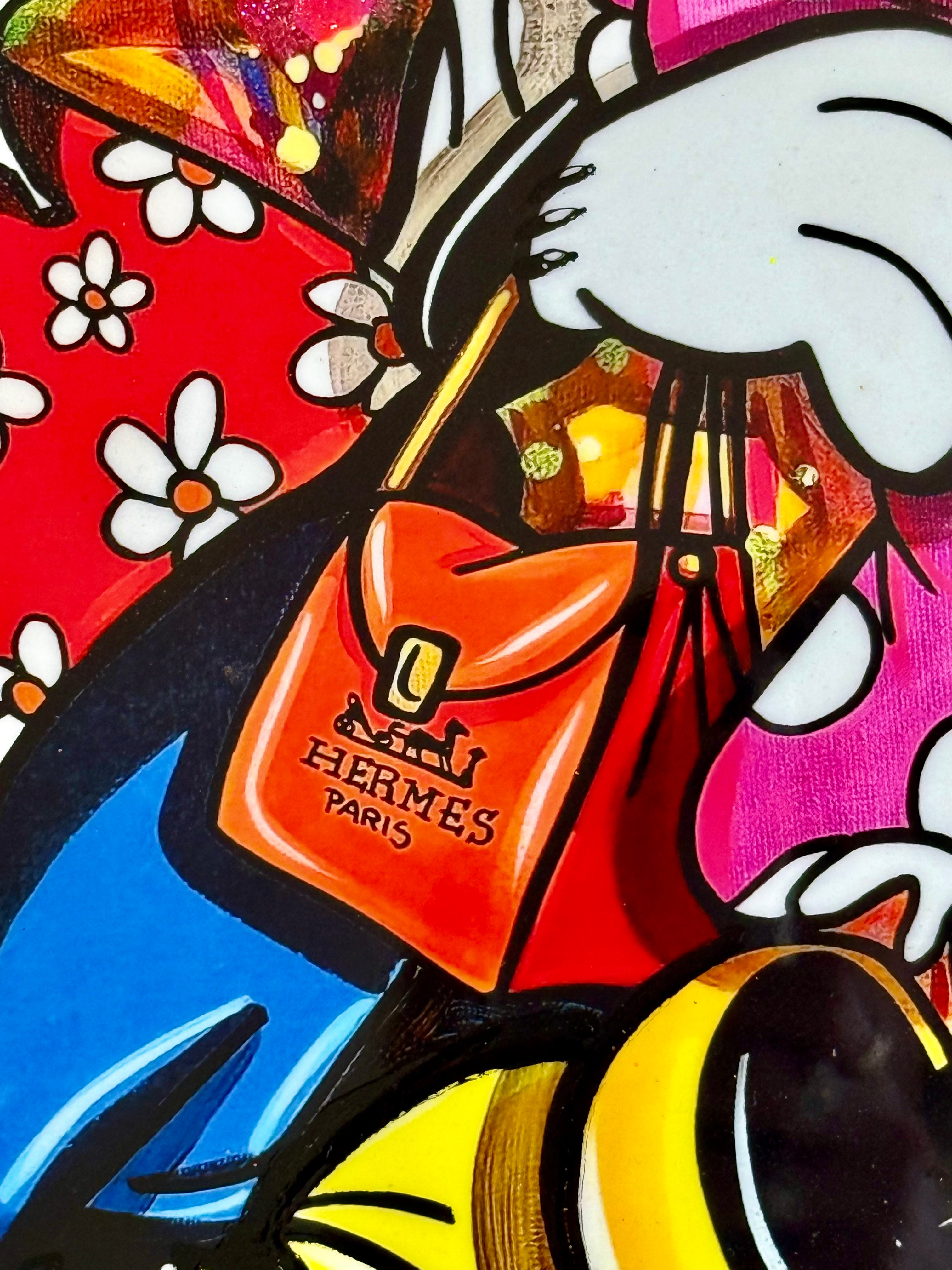 Eddy Vitalone Life is Champagne & shopping Mickey Minnie