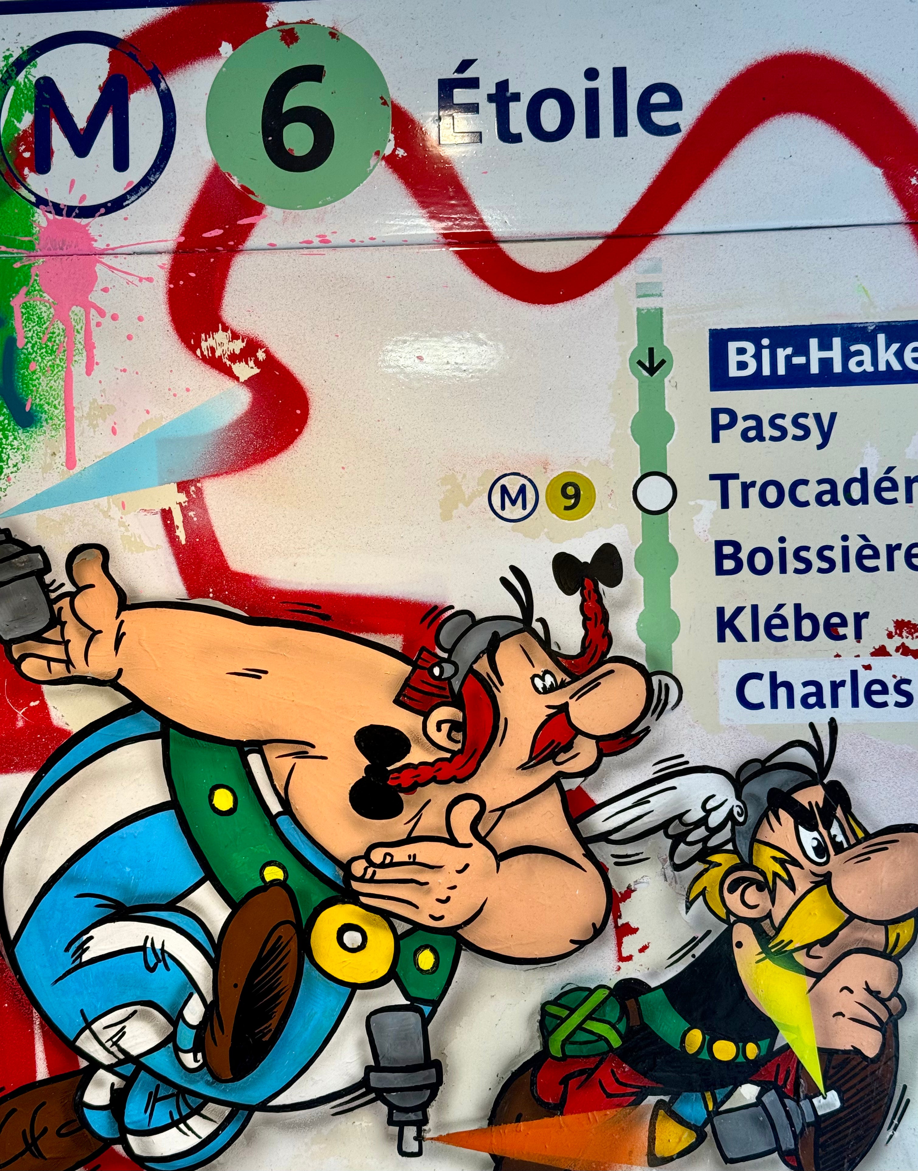 FAT Plaque de Métro Asterix et Obelix