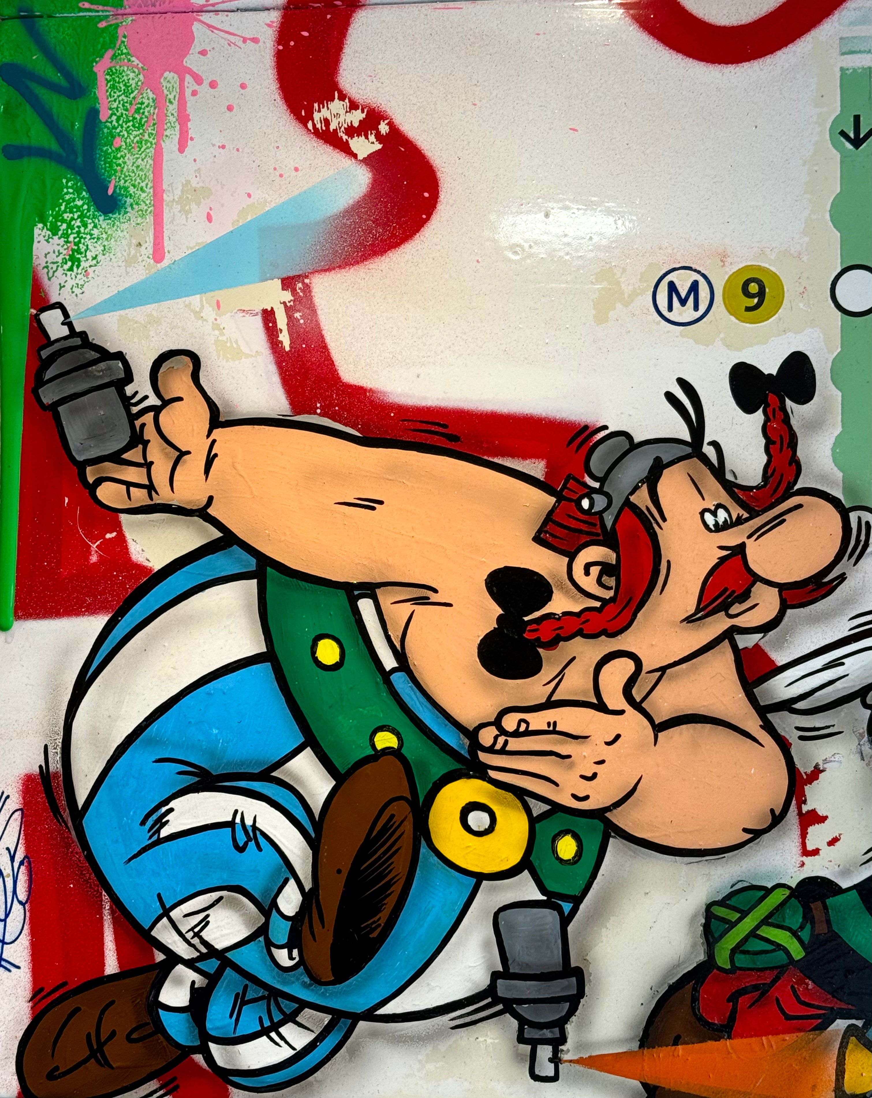 FAT Plaque de Métro Asterix et Obelix