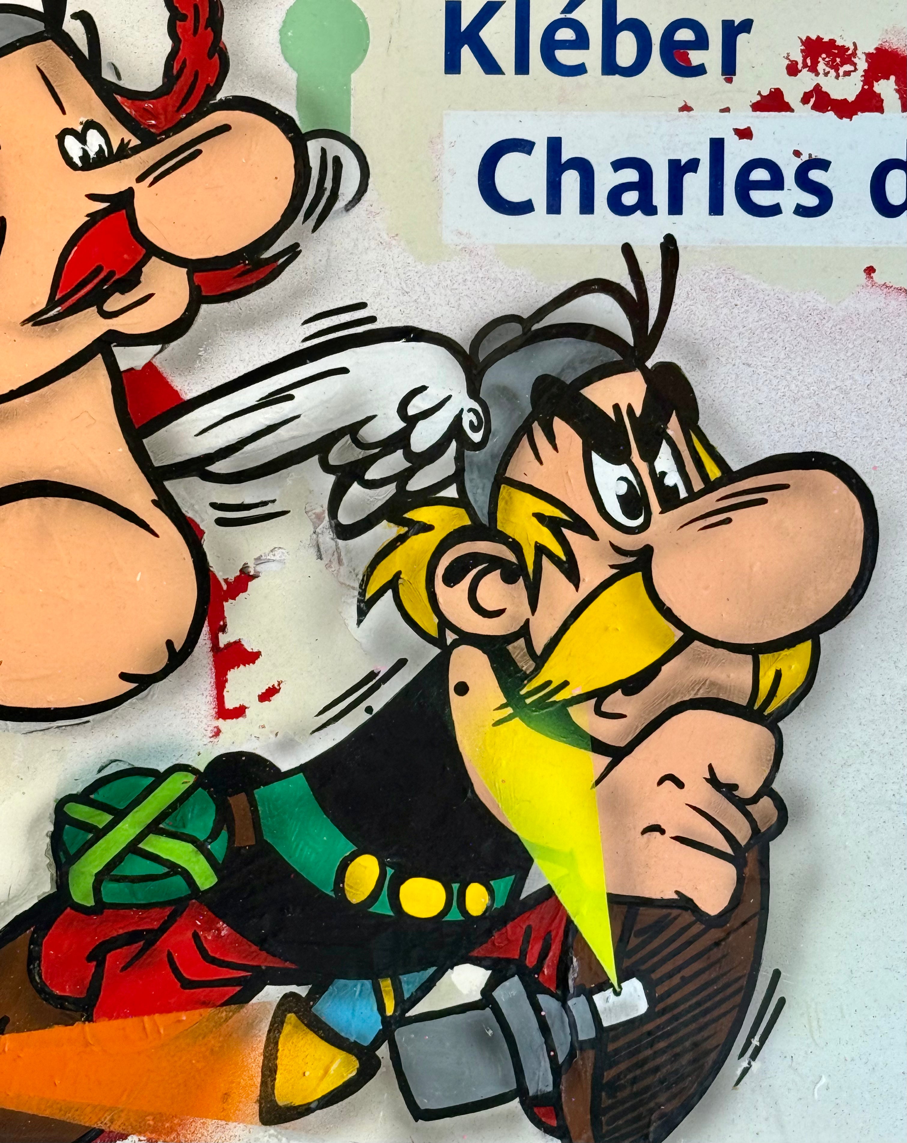 FAT Plaque de Métro Asterix et Obelix