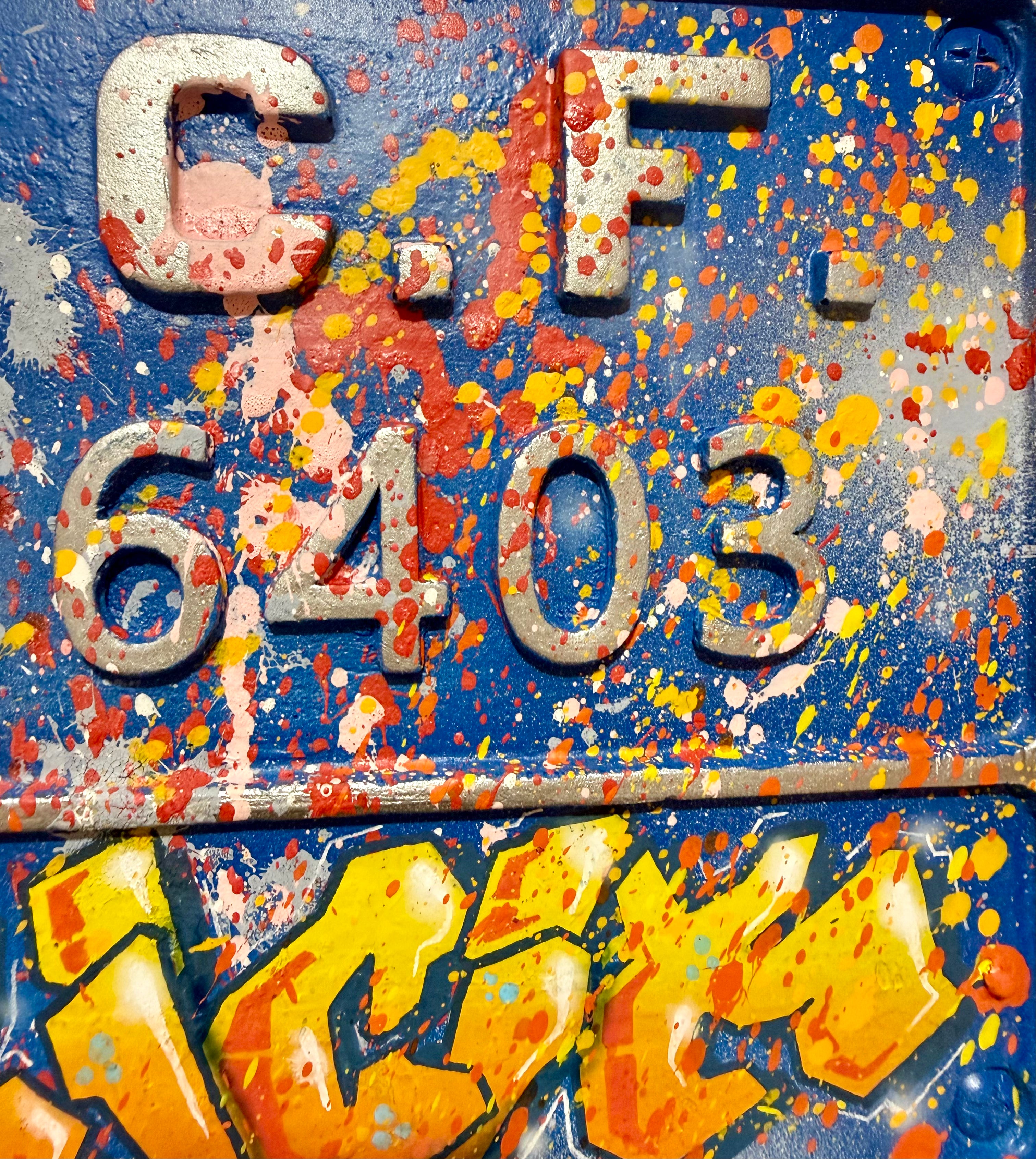 Ferk plaque d'immatriculation Trains Bleus de Saint Lazare