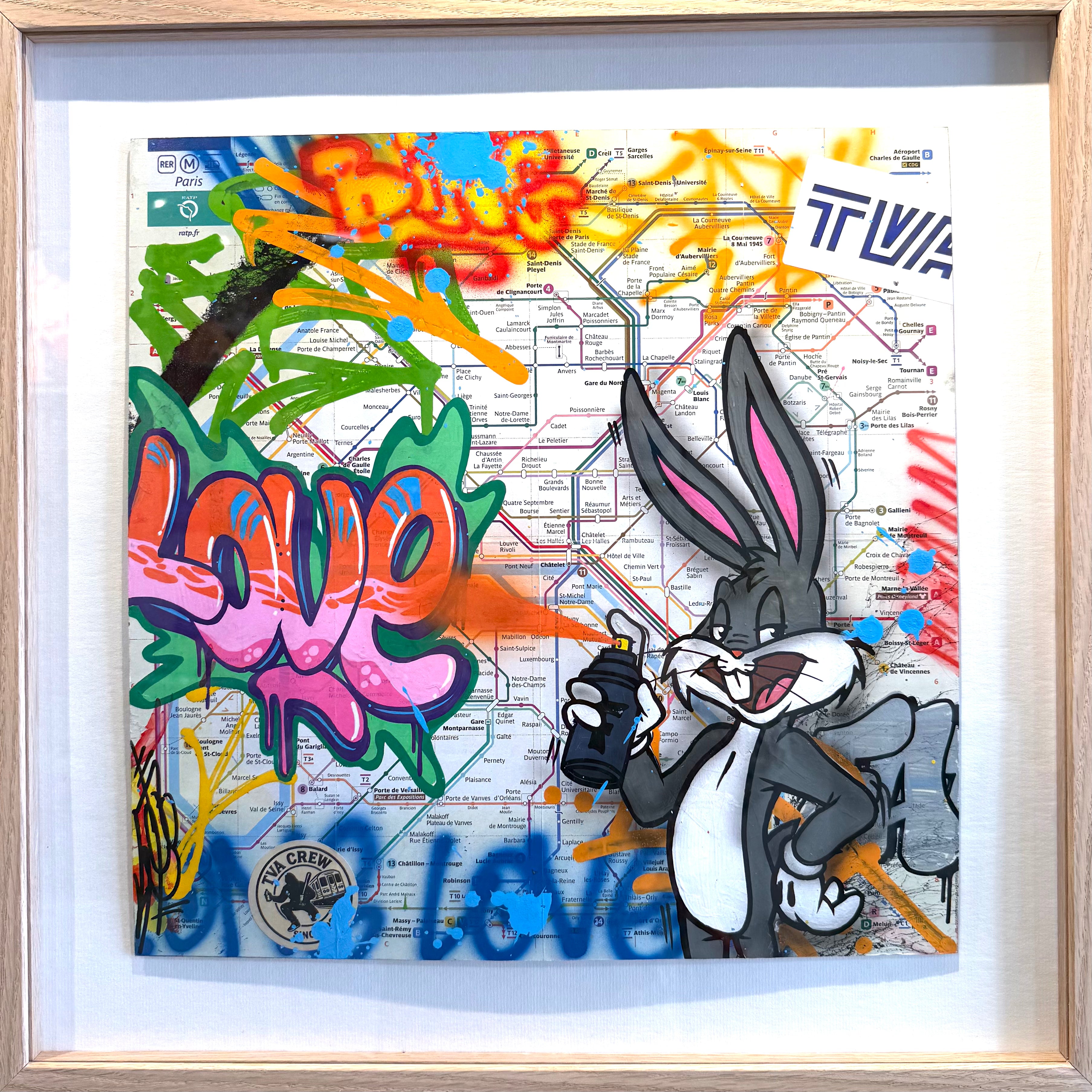 Plan de métro Bugs Bunny Graffeur