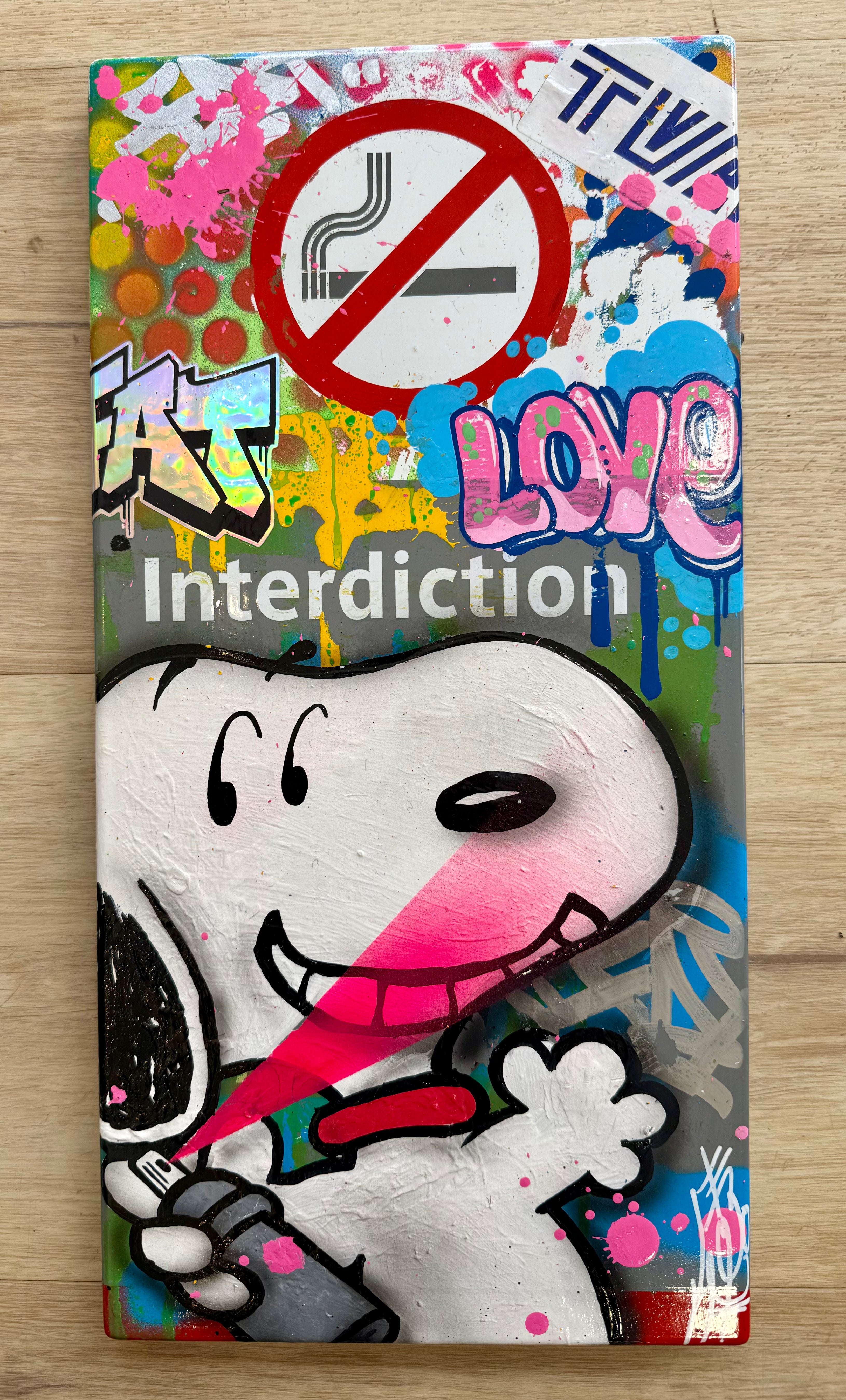 FAT Plaque de Métro Snoopy