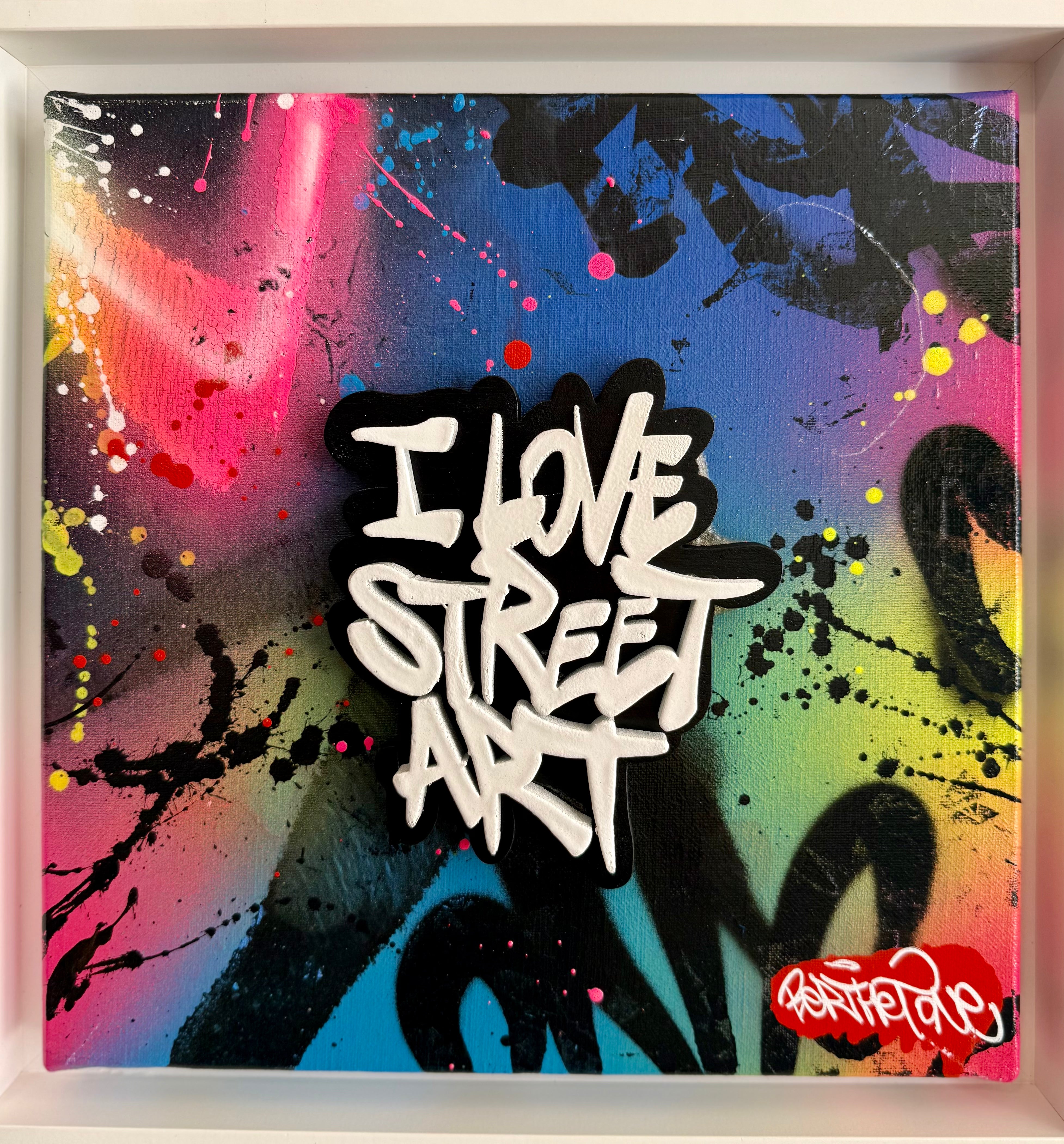 BERTHET ONE - I love street art (blanc et épais)