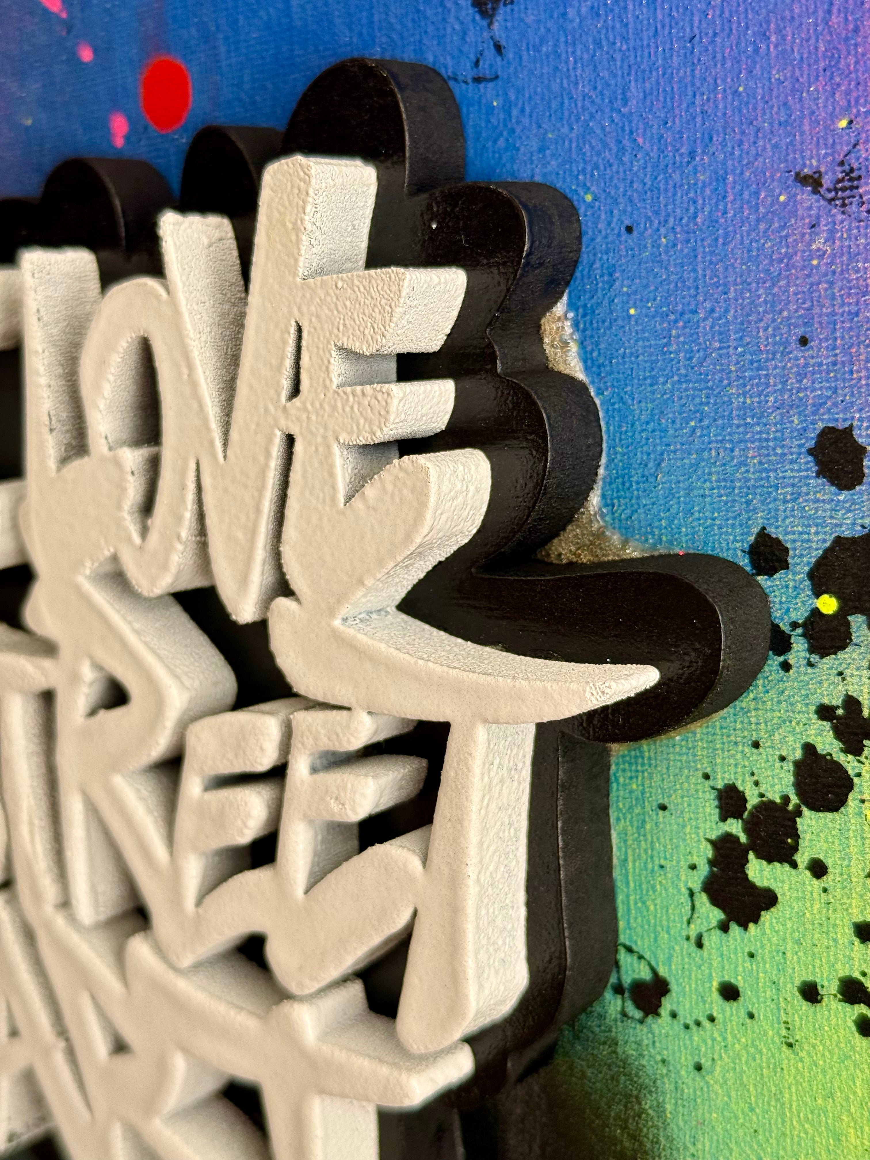 BERTHET ONE - I love street art (blanc et épais)