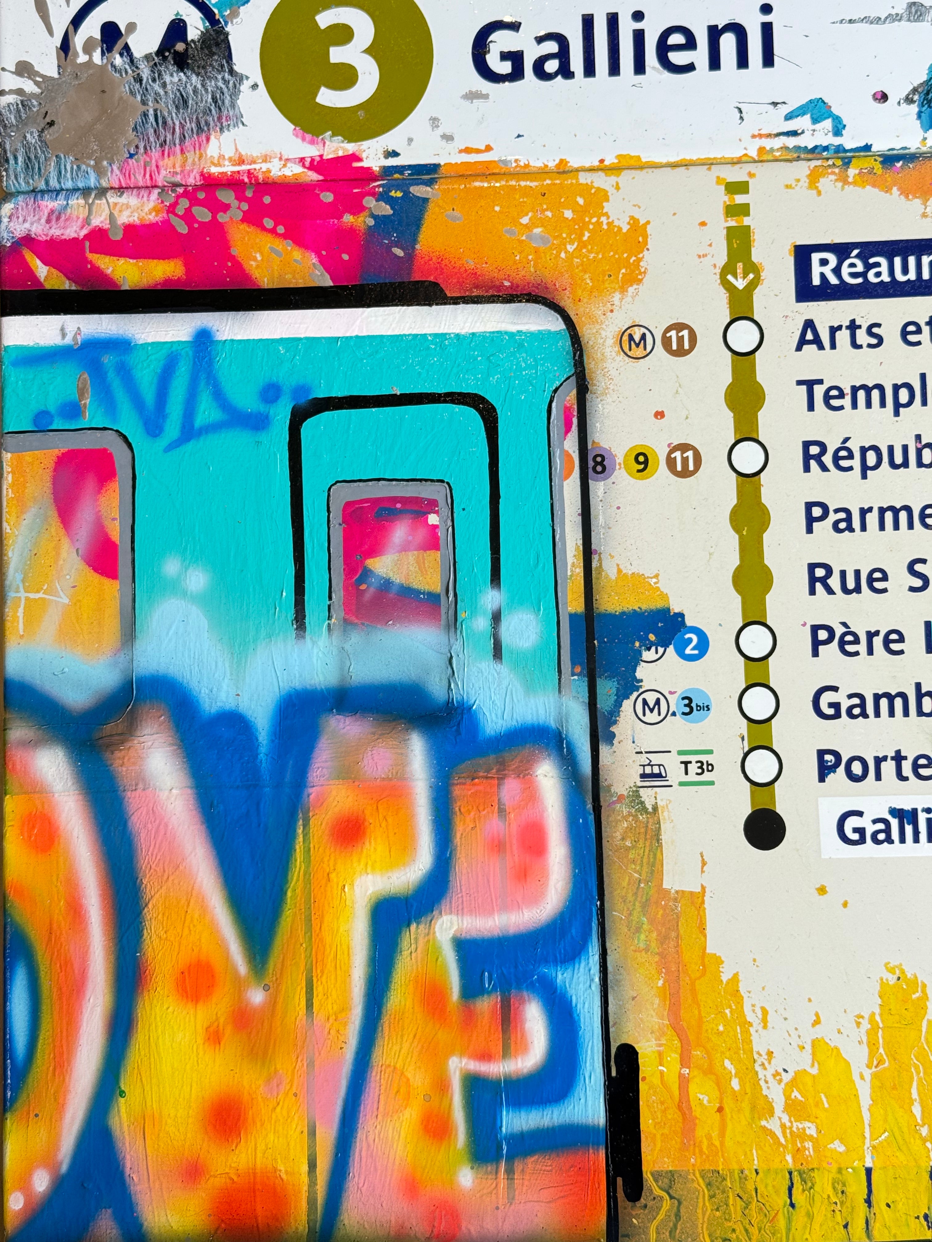 Fat - Plaque de métro FAT - Panthère rose
