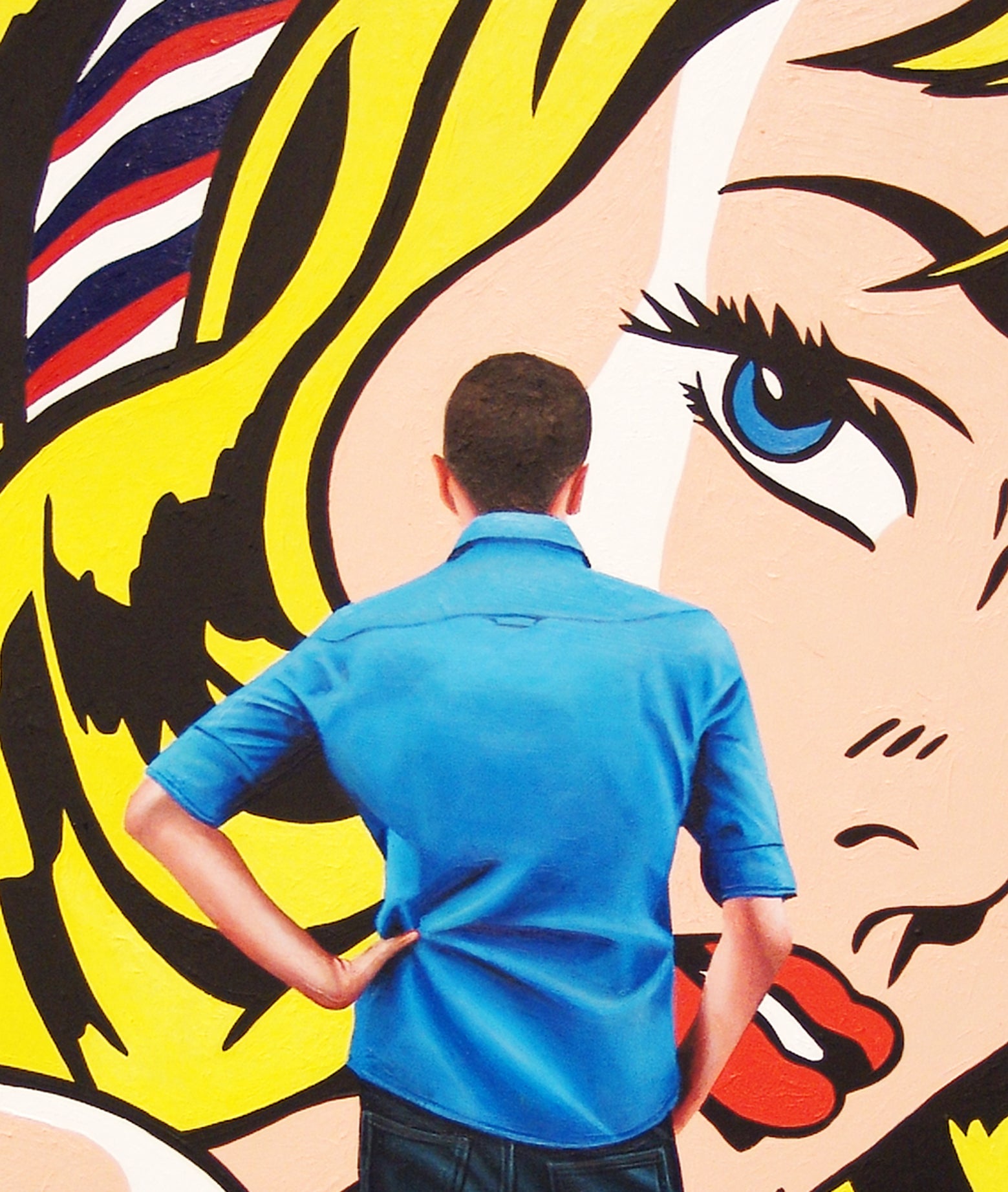 Gérard Boersma Girl With Hair Ribbon Lichtenstein