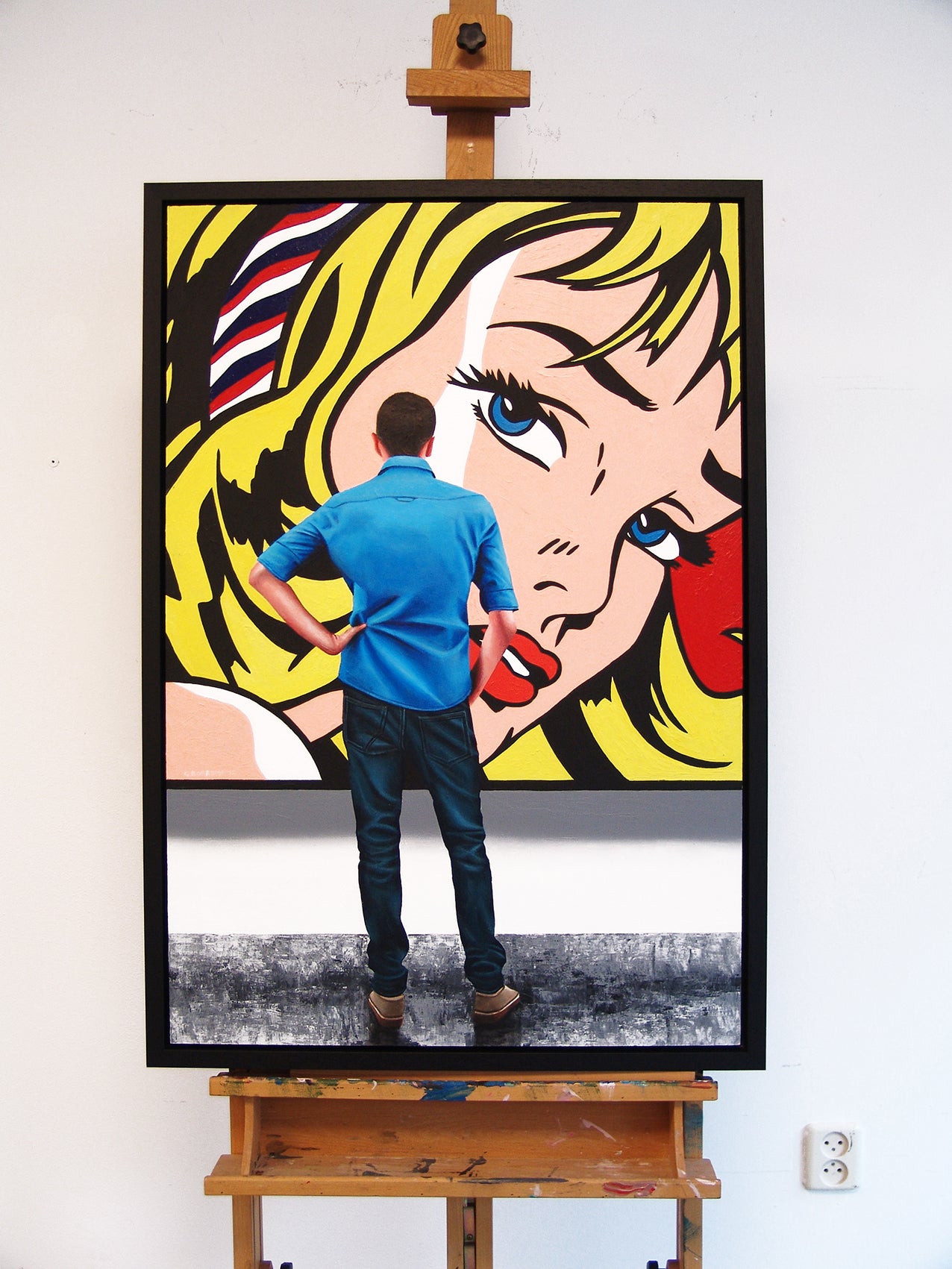 Gérard Boersma Girl With Hair Ribbon Lichtenstein
