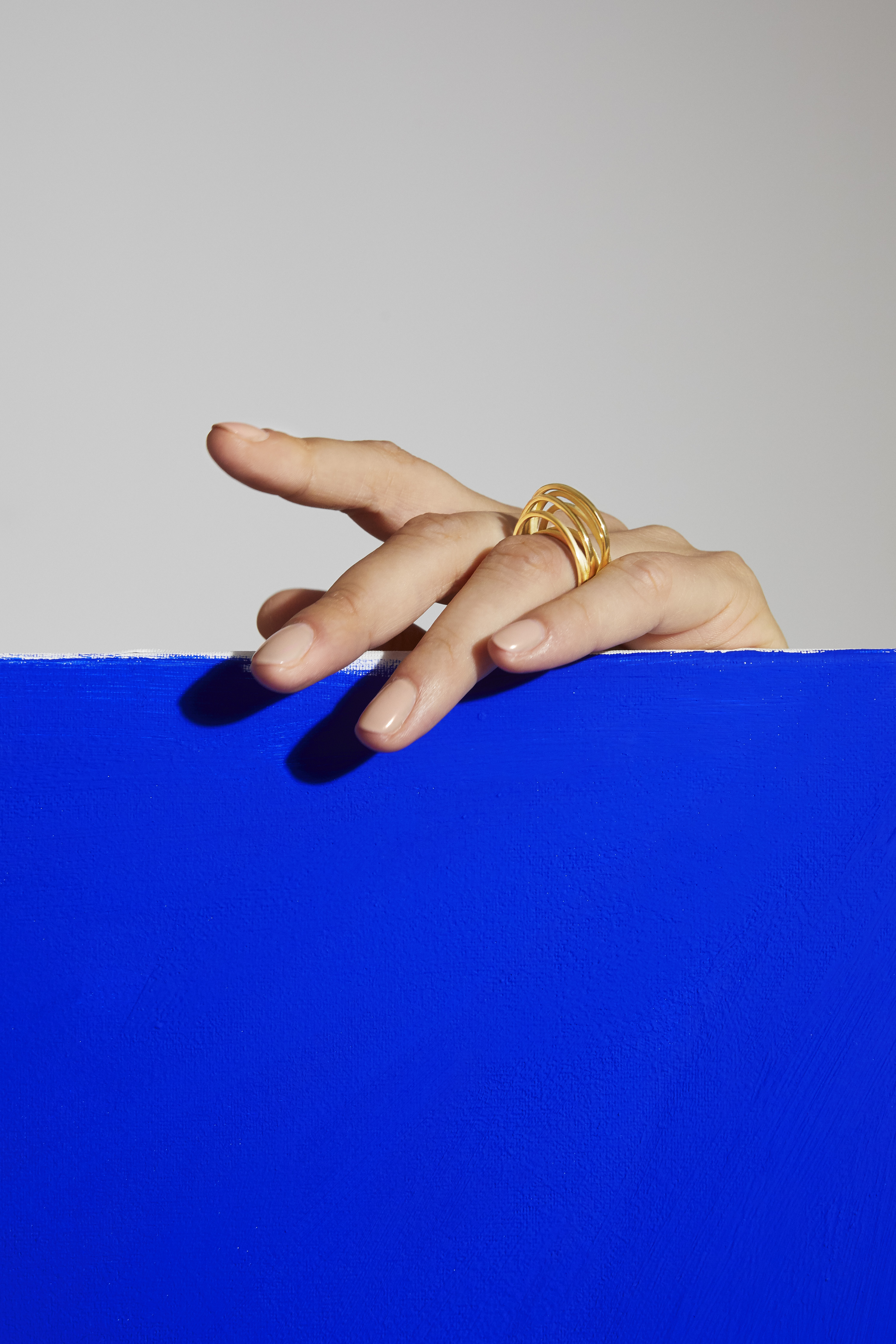 OKS - Bague ITO 7anneaux Laiton Or Jaune