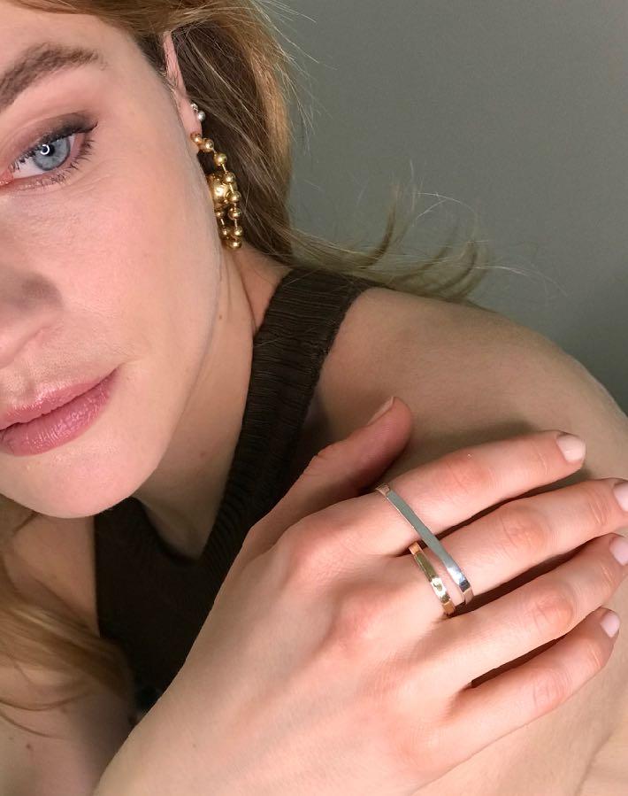 AC - Bague double Pop Stripes