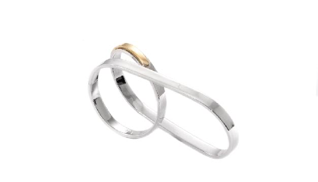 AC - Bague double Pop Stripes