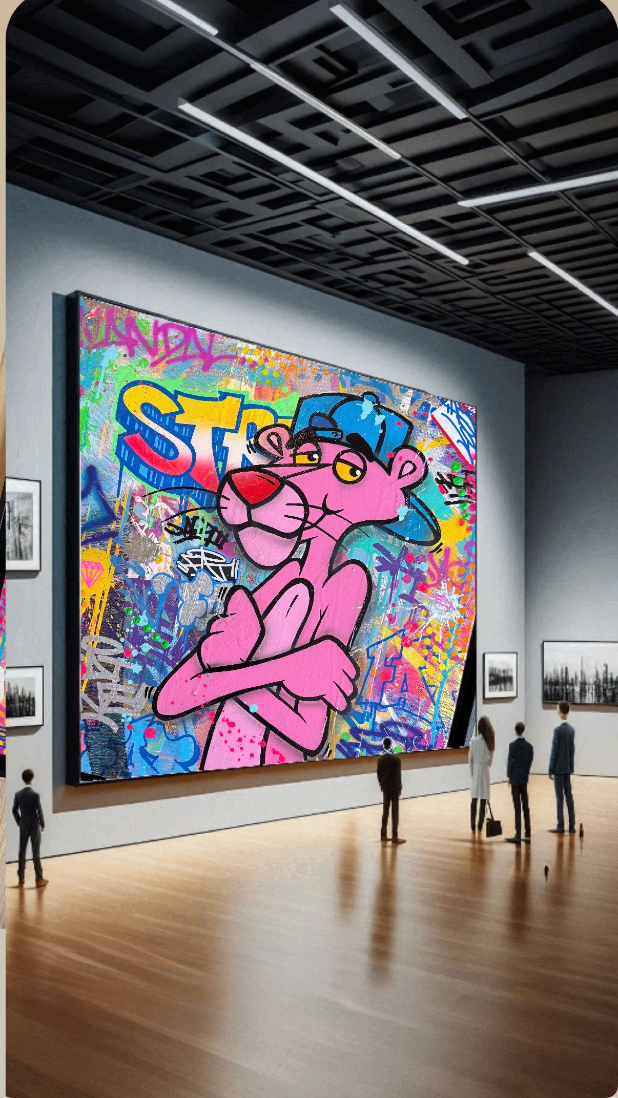 Fat - Peinture Panthère rose street