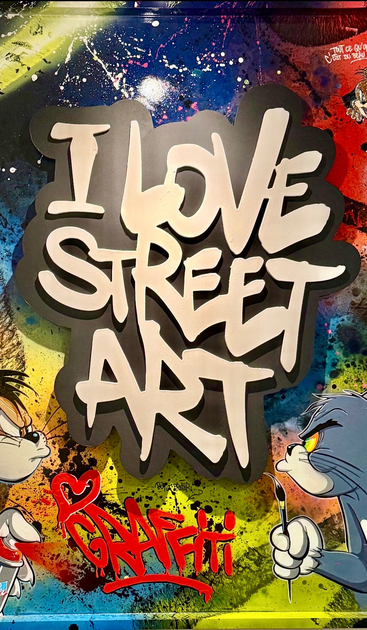 BERTHET ONE - Tom et Jerry Graffiti VS Street Art