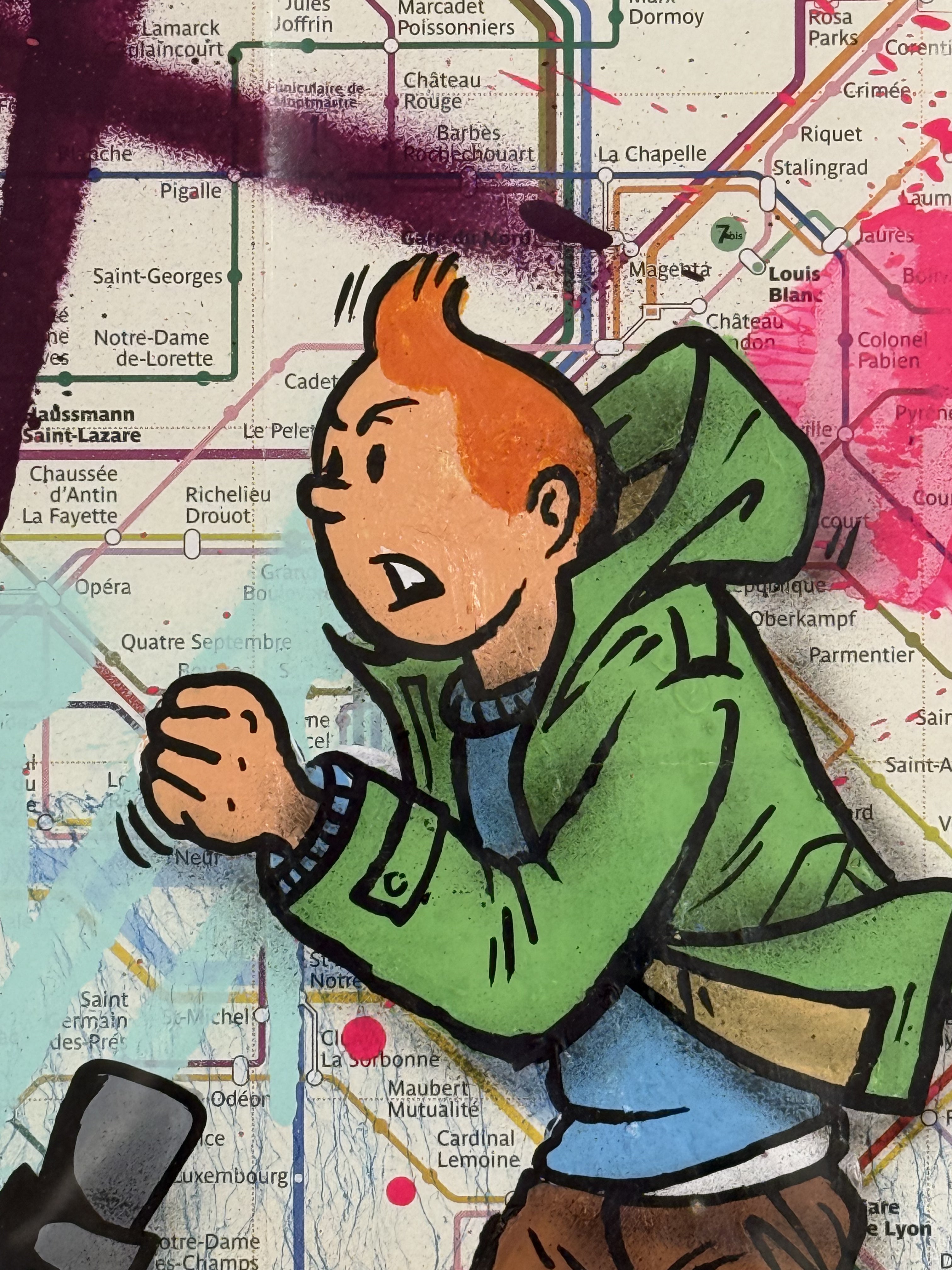 FAT Plan de métro Tintin et Milou