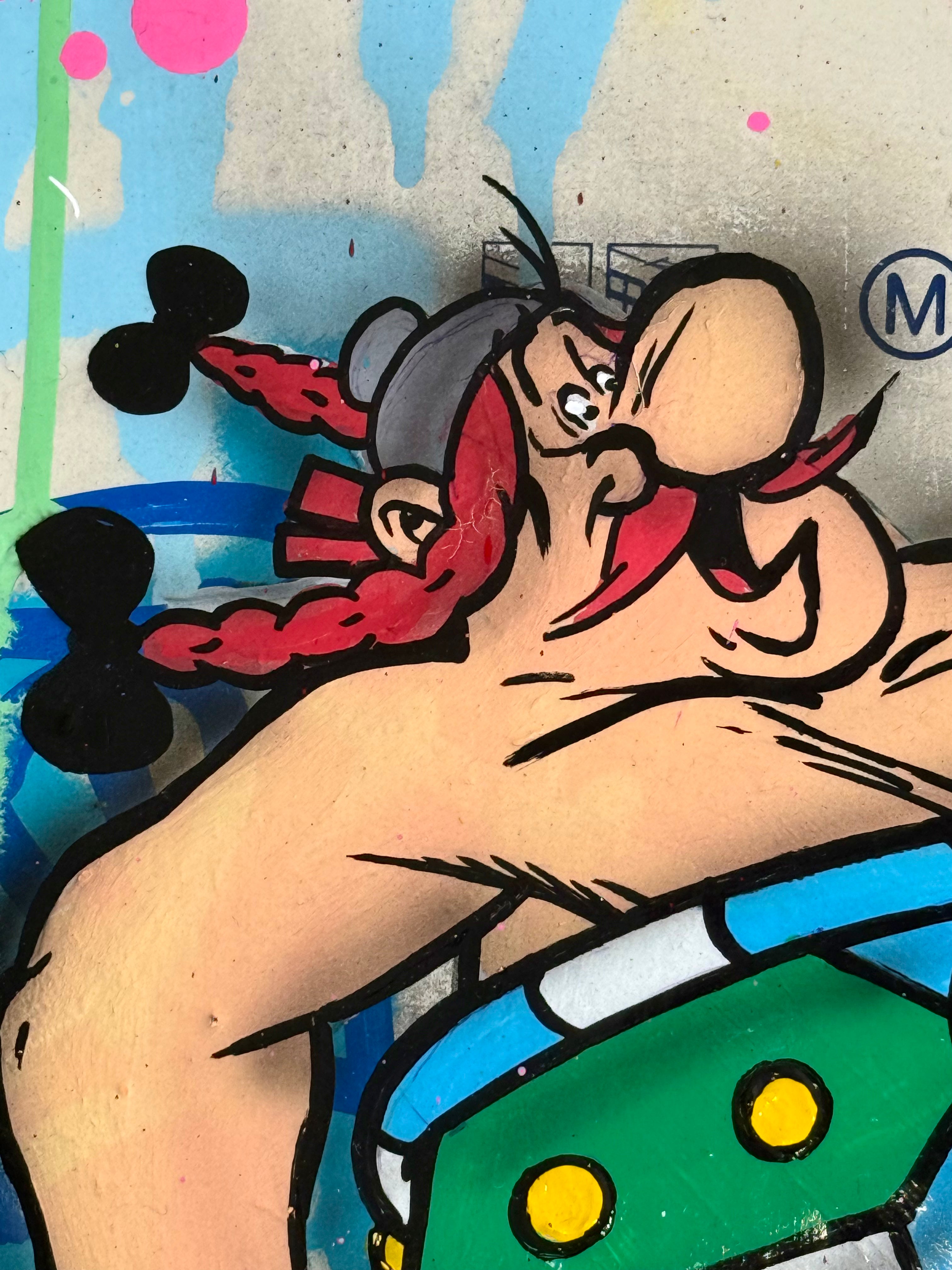 FAT Plaque de Métro Astérix et Obélix Ligne 12