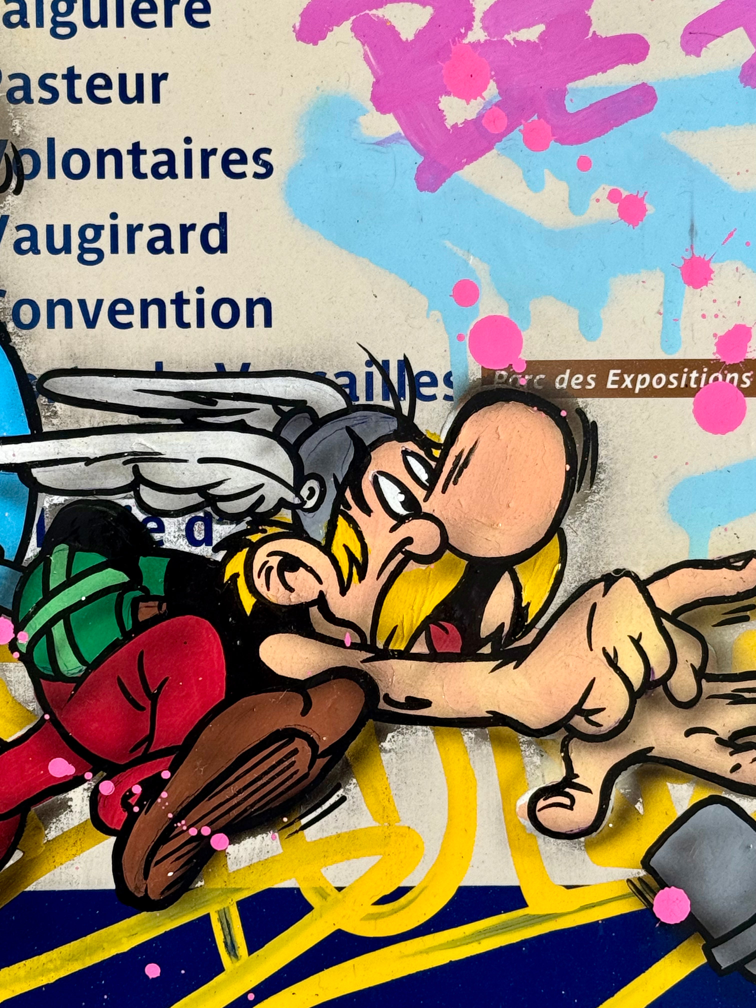FAT Plaque de Métro Astérix et Obélix Ligne 12