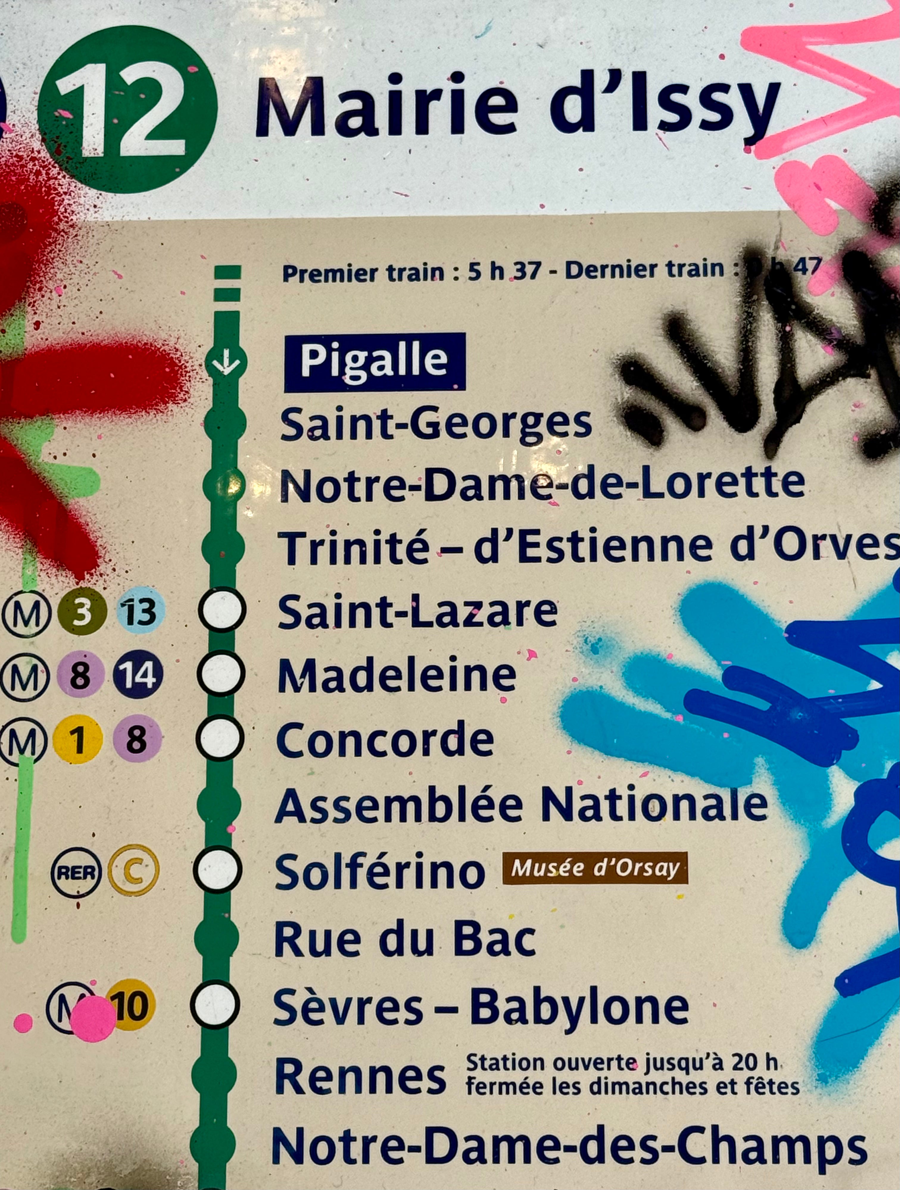 FAT Plaque de Métro Astérix et Obélix Ligne 12