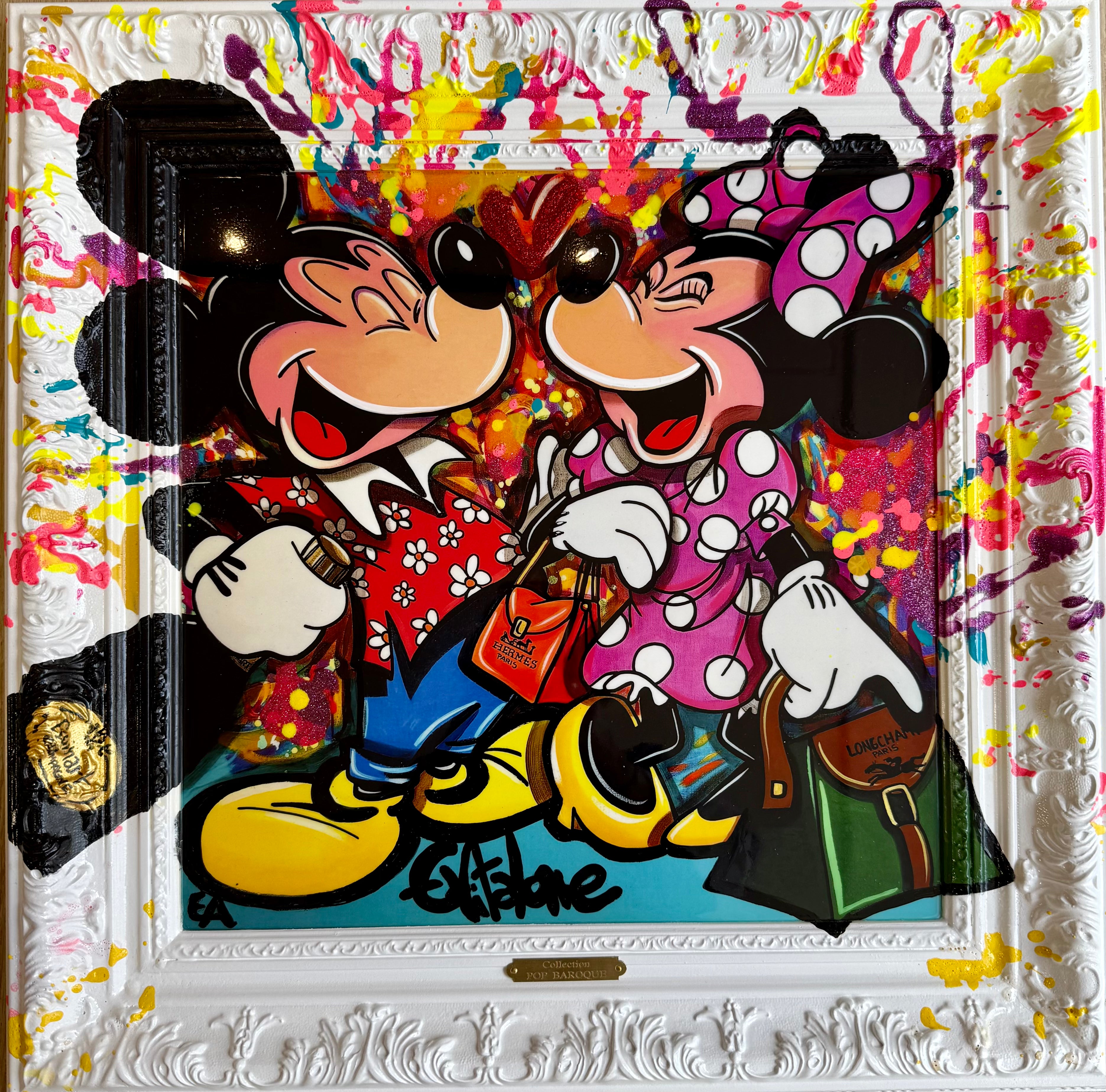 Eddy Vitalone Life is Champagne & shopping Mickey Minnie