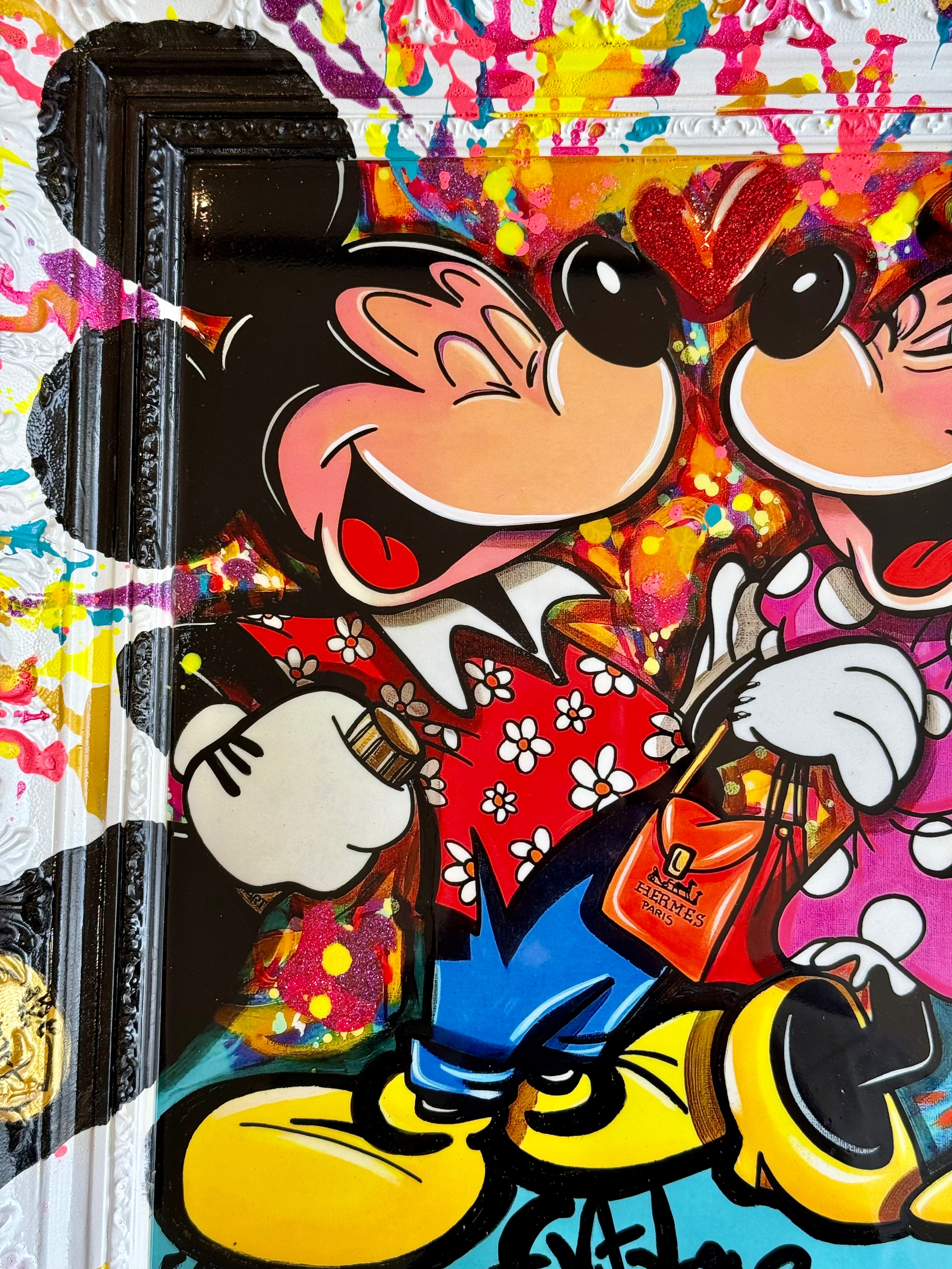 Eddy Vitalone Life is Champagne & shopping Mickey Minnie