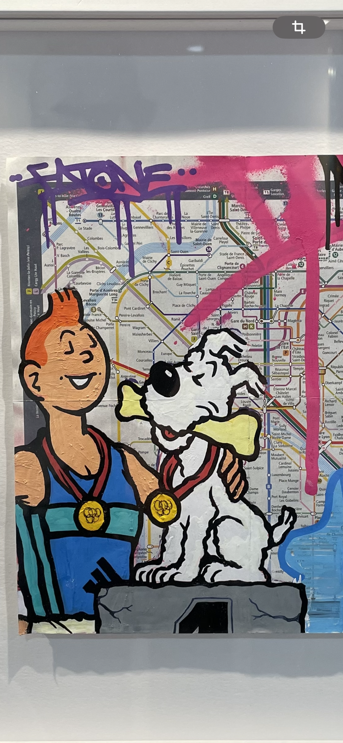 FAT- Petit Plan de métro Tintin et Milou