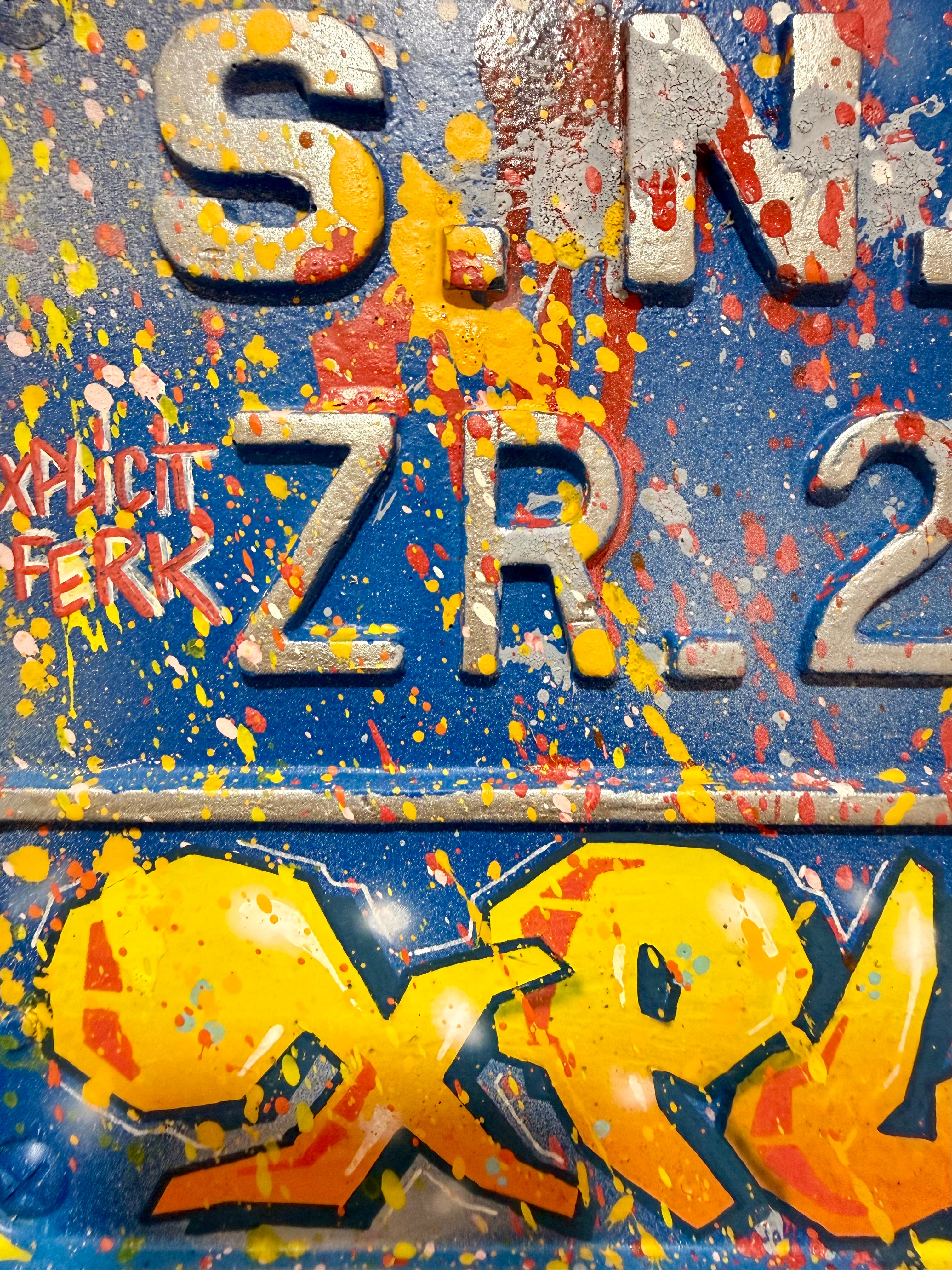 Ferk plaque d'immatriculation Trains Bleus de Saint Lazare