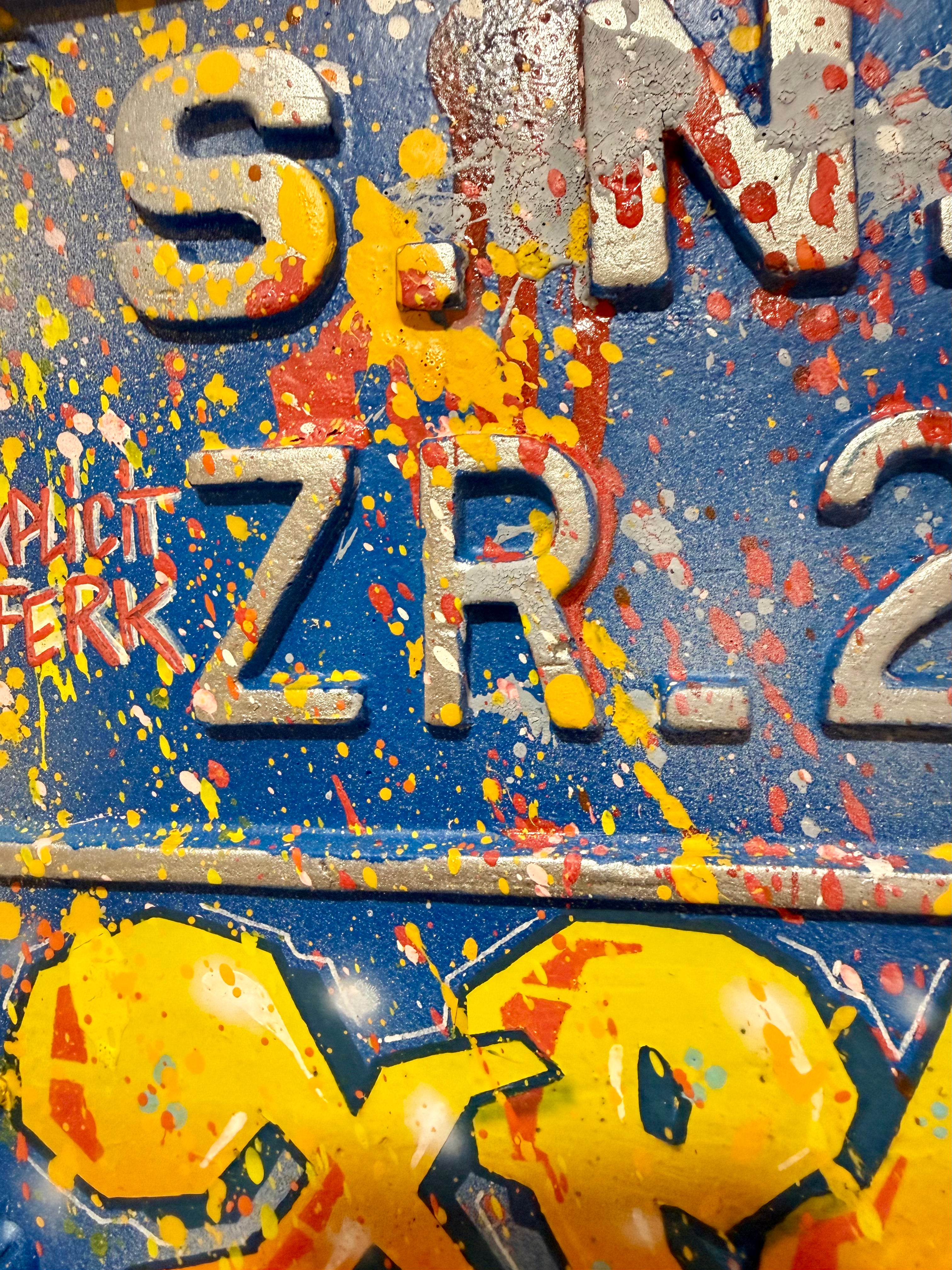 Ferk plaque d'immatriculation Trains Bleus de Saint Lazare
