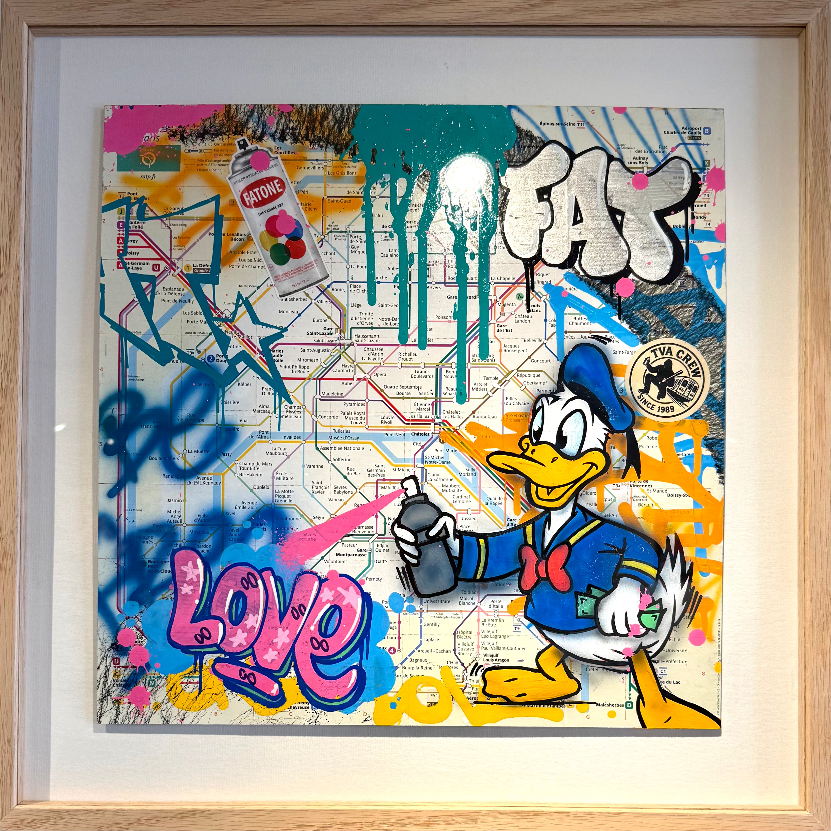 Plan de métro Donald graffeur