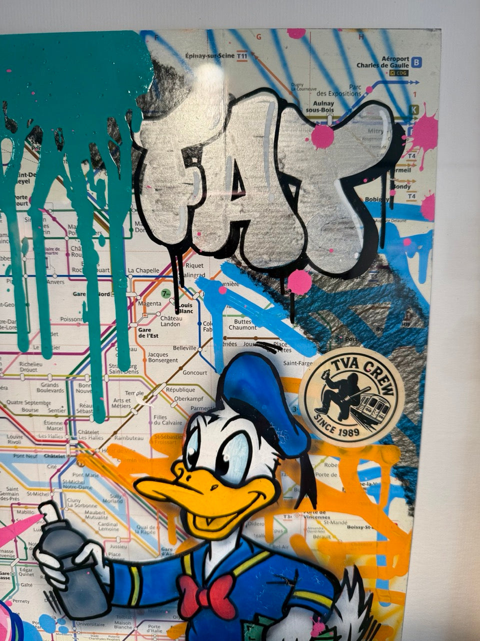 Plan de métro Donald graffeur