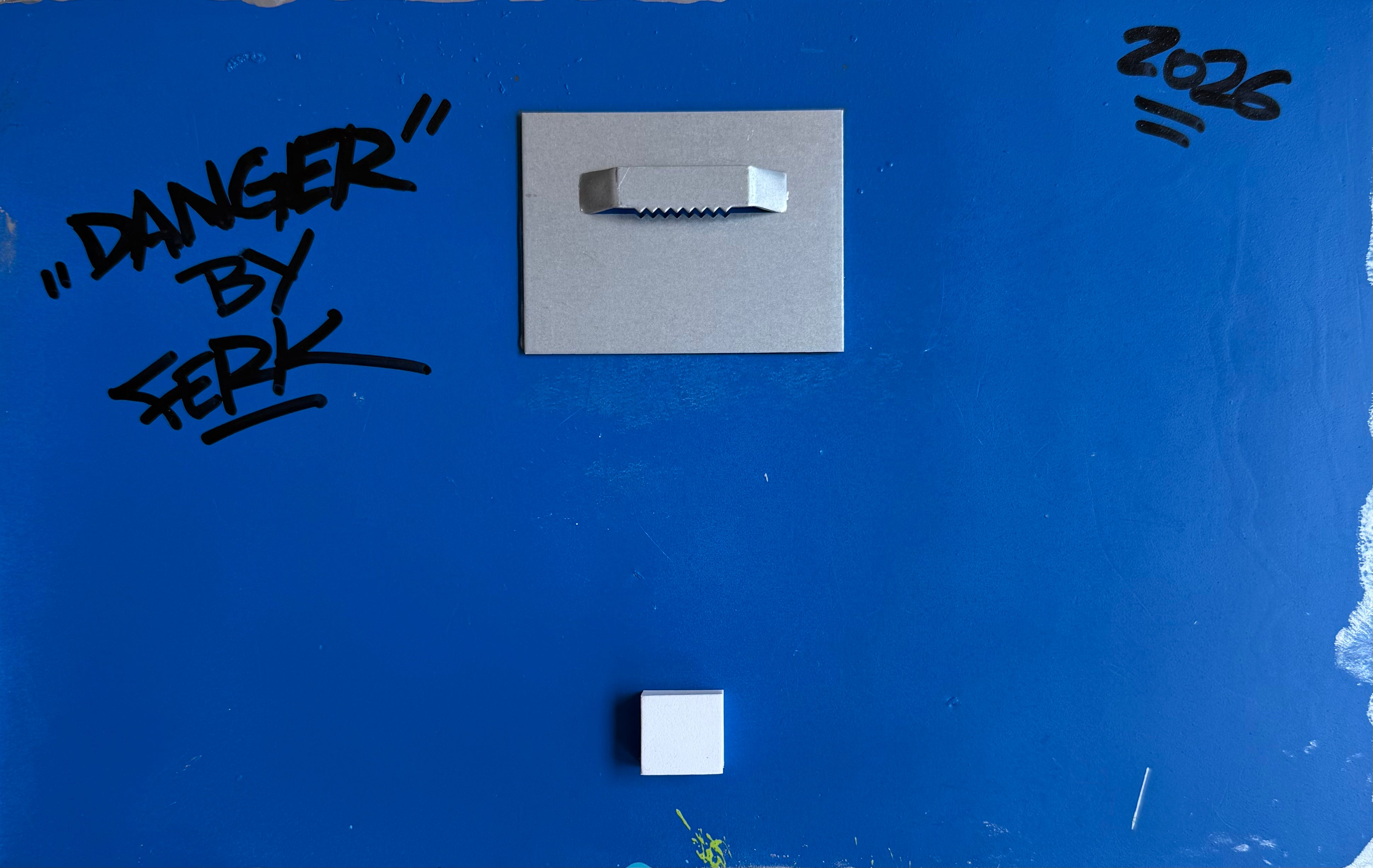 Ferk plaque d'immatriculation Trains Bleus de Saint Lazare DANGER