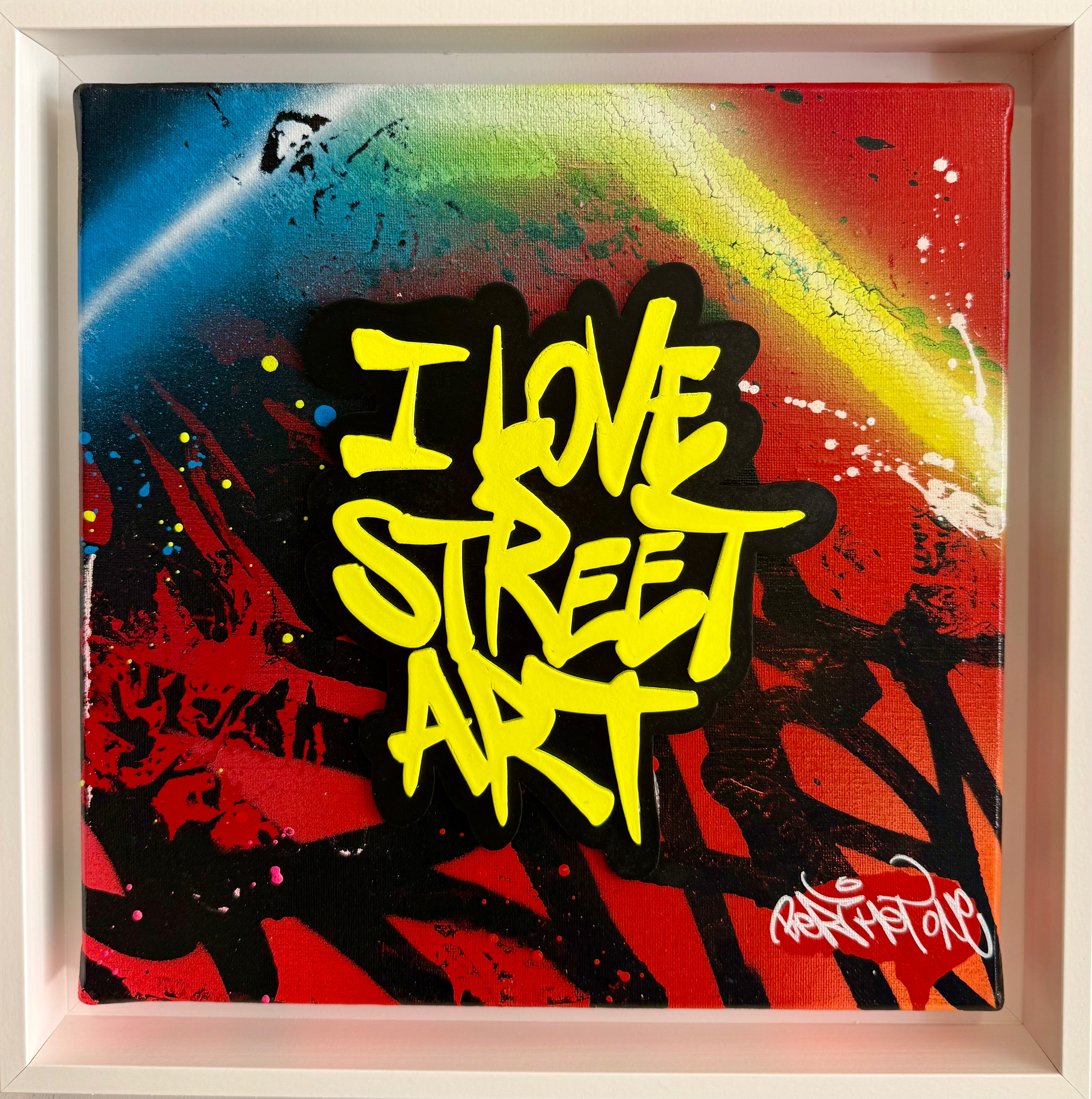 BERTHET ONE - I love street art jaune
