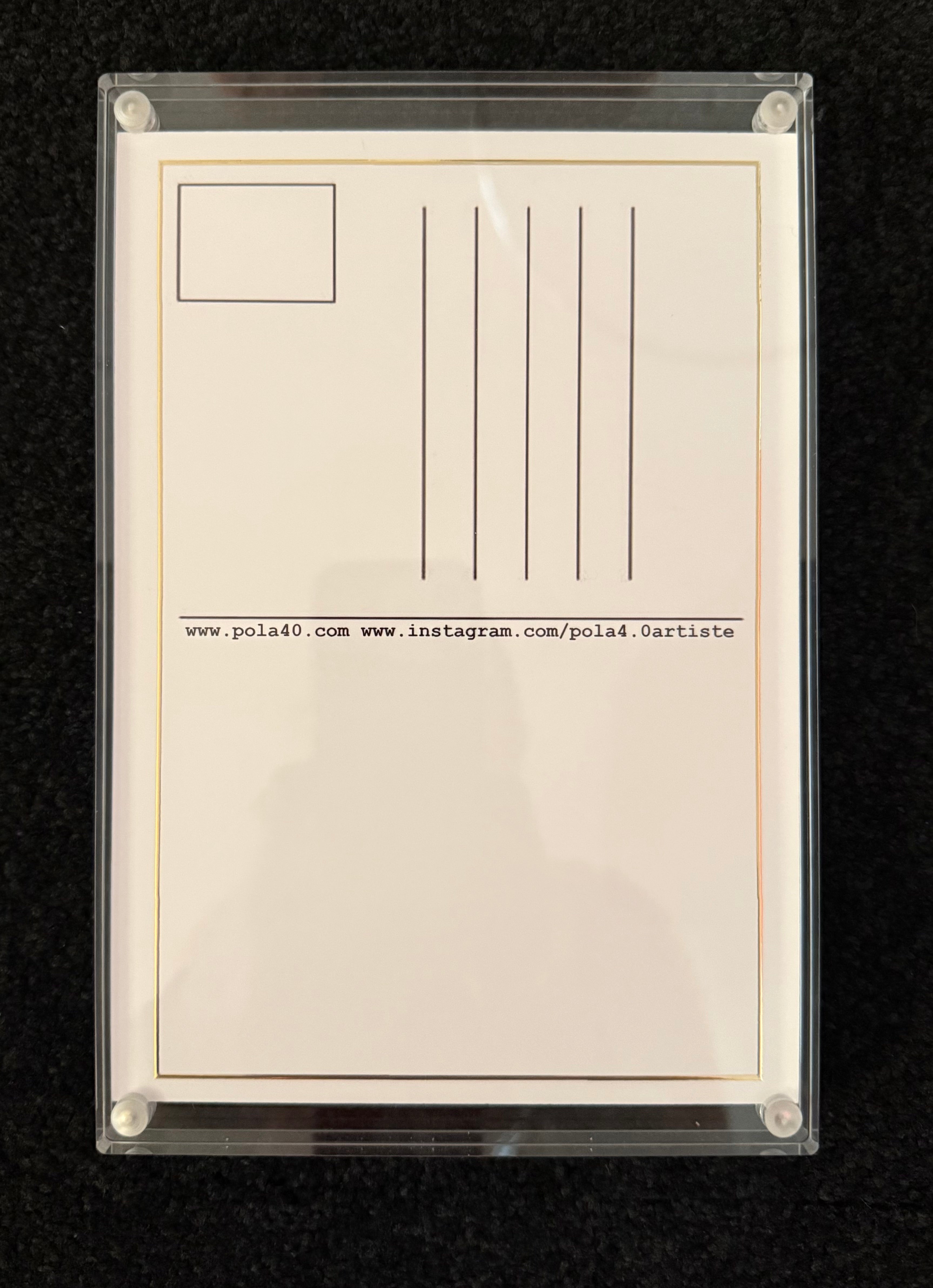 Pola 4.0 Carte Postale sous plexi