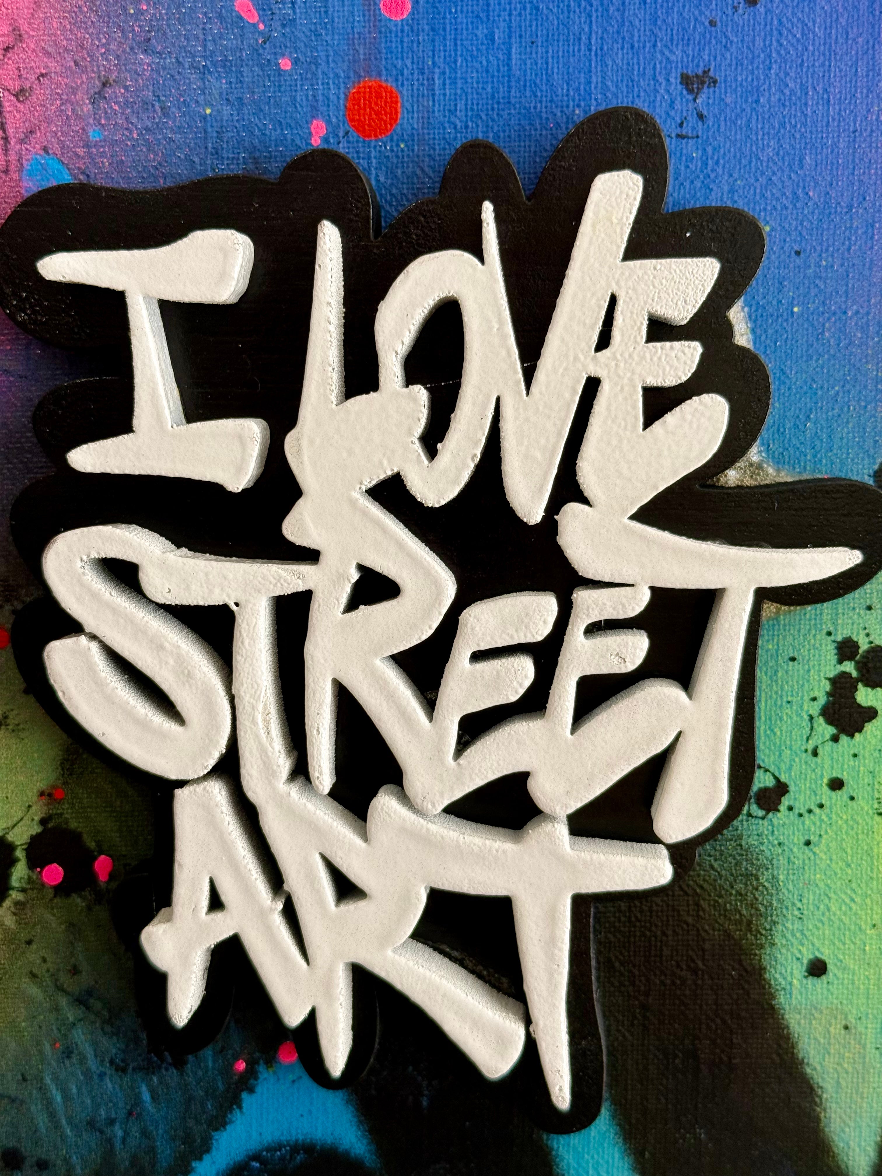 BERTHET ONE - I love street art (blanc et épais)