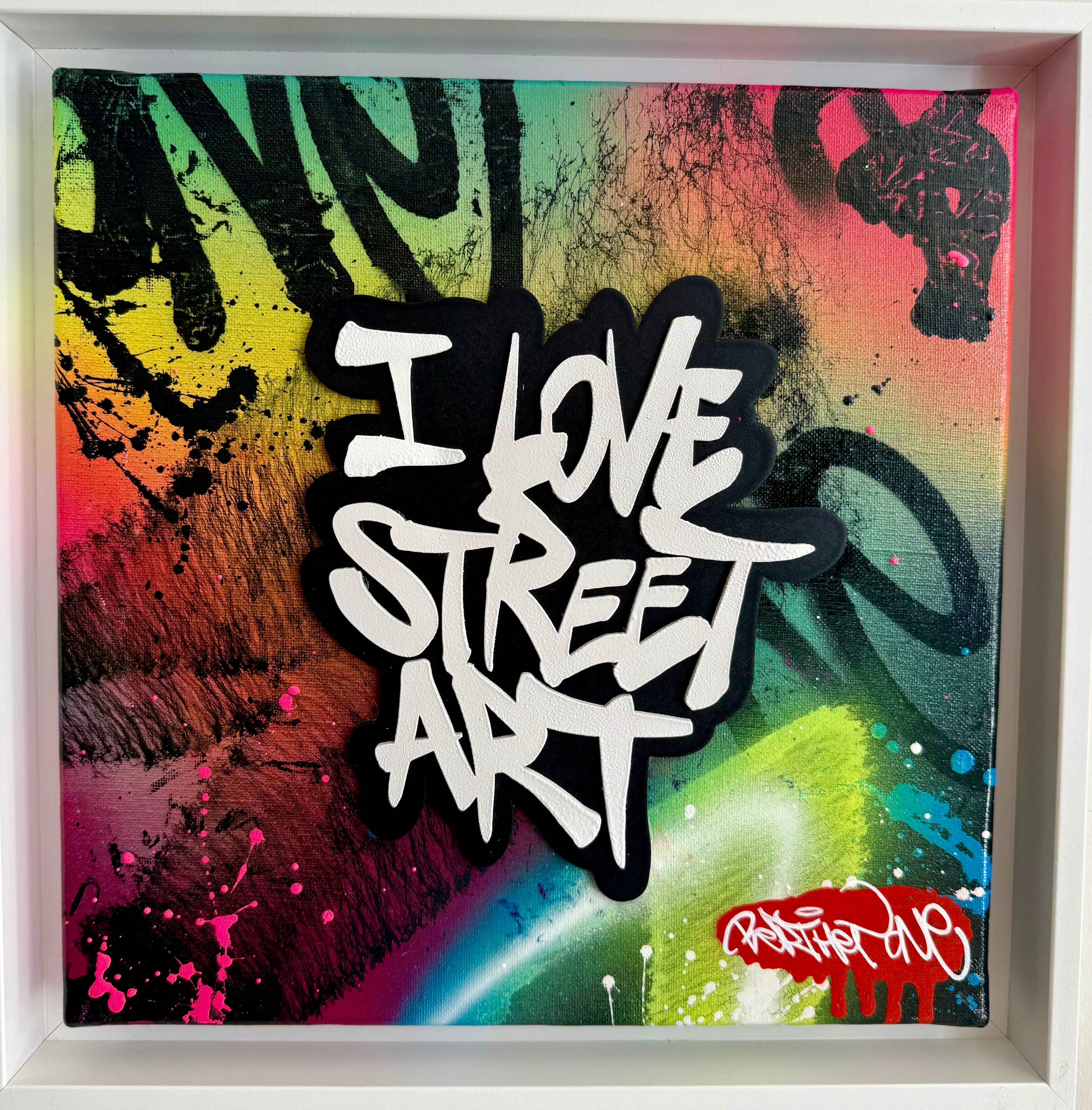 BERTHET ONE - I love street art (bois blanc et fin)