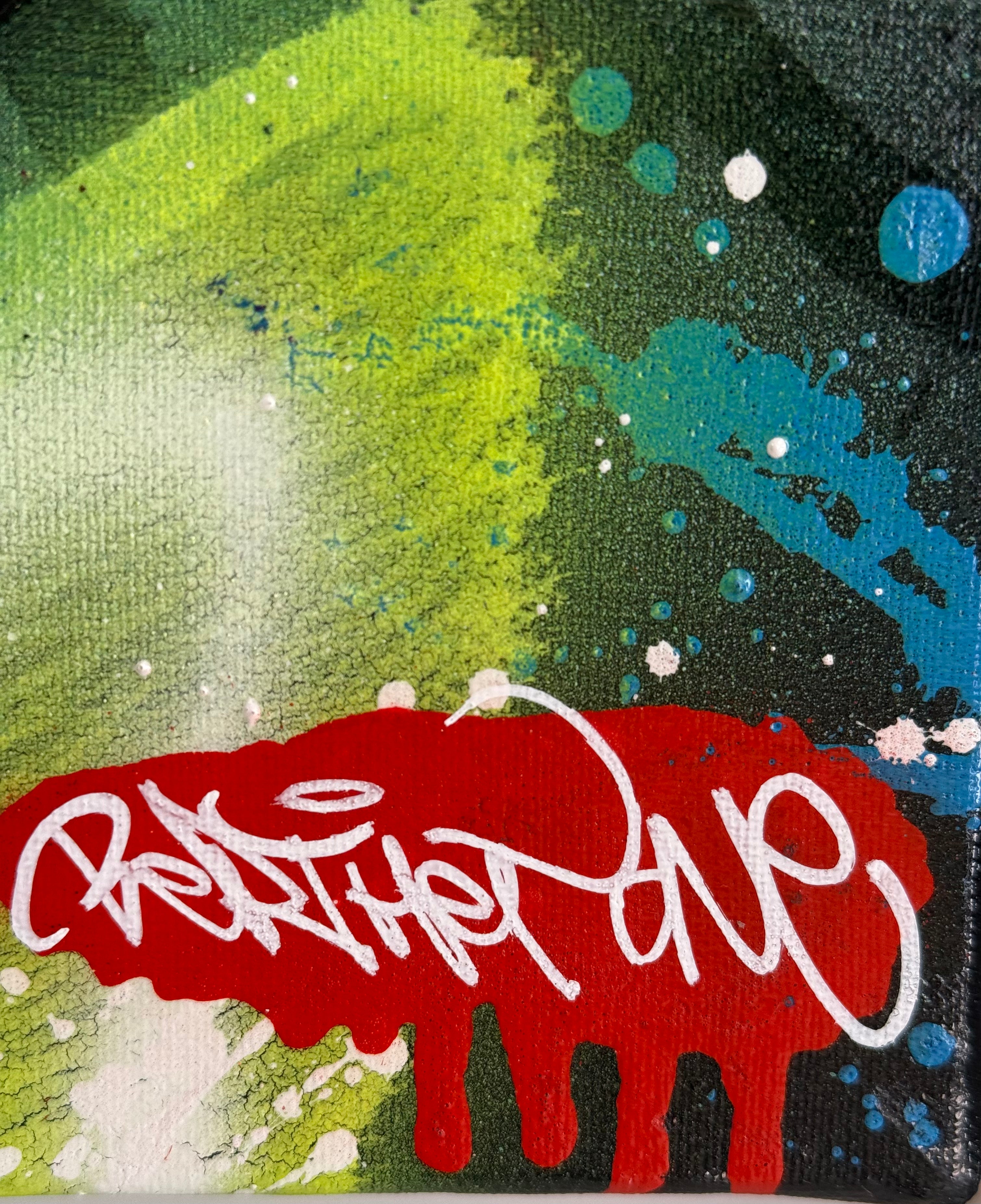 BERTHET ONE - I love street art (bois blanc et fin)