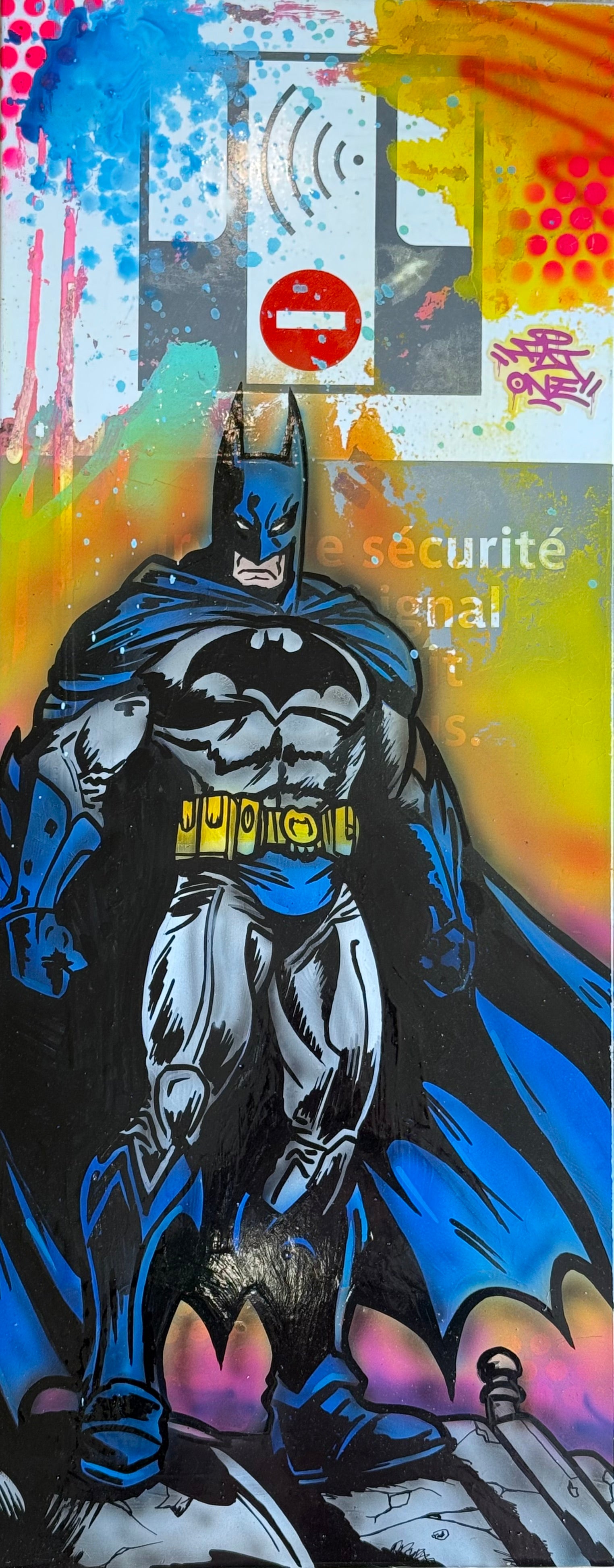 Fat - Plaque de métro FAT - BATMAN